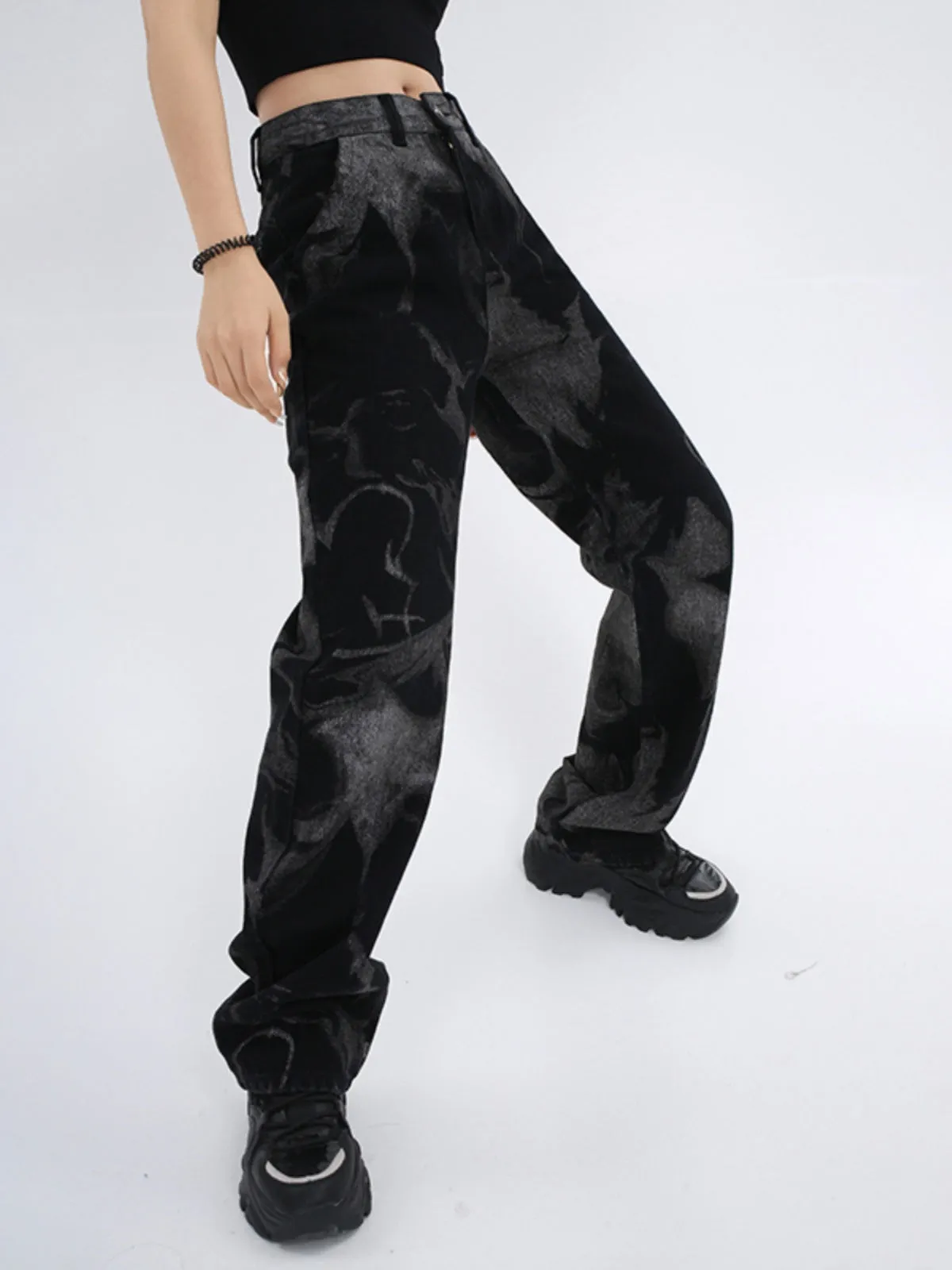 【24s February.】High Waist Straight Leg Jeans