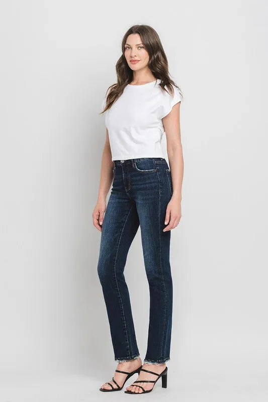 Alaya High Rise Slim Straight Jean (Lovervet By Vervet)