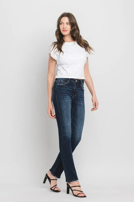 Alaya High Rise Slim Straight Jean (Lovervet By Vervet)