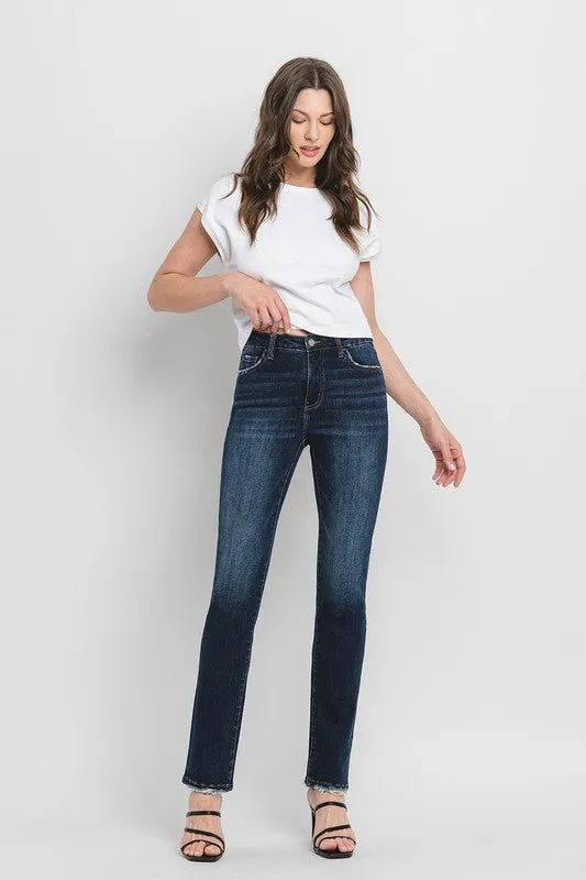 Alaya High Rise Slim Straight Jean (Lovervet By Vervet)