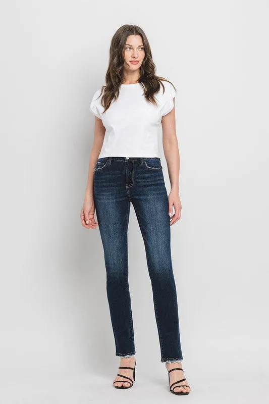 Alaya High Rise Slim Straight Jean (Lovervet By Vervet)