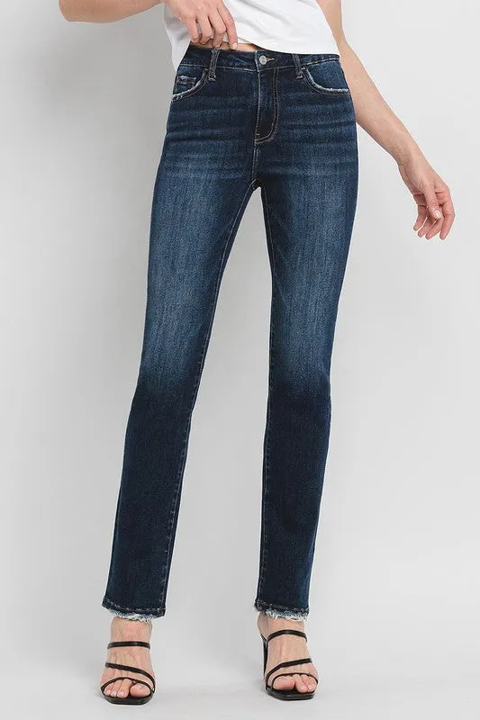 Alaya High Rise Slim Straight Jean (Lovervet By Vervet)