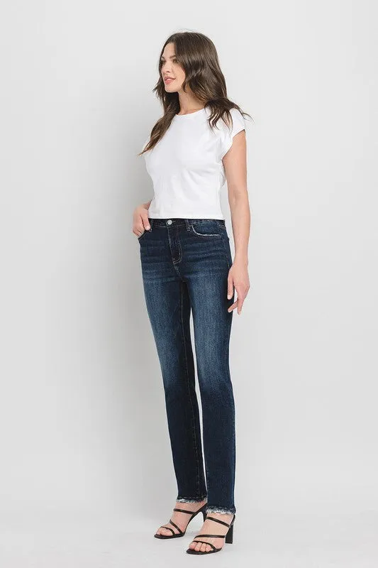 Alaya High Rise Slim Straight Jean (Lovervet By Vervet)