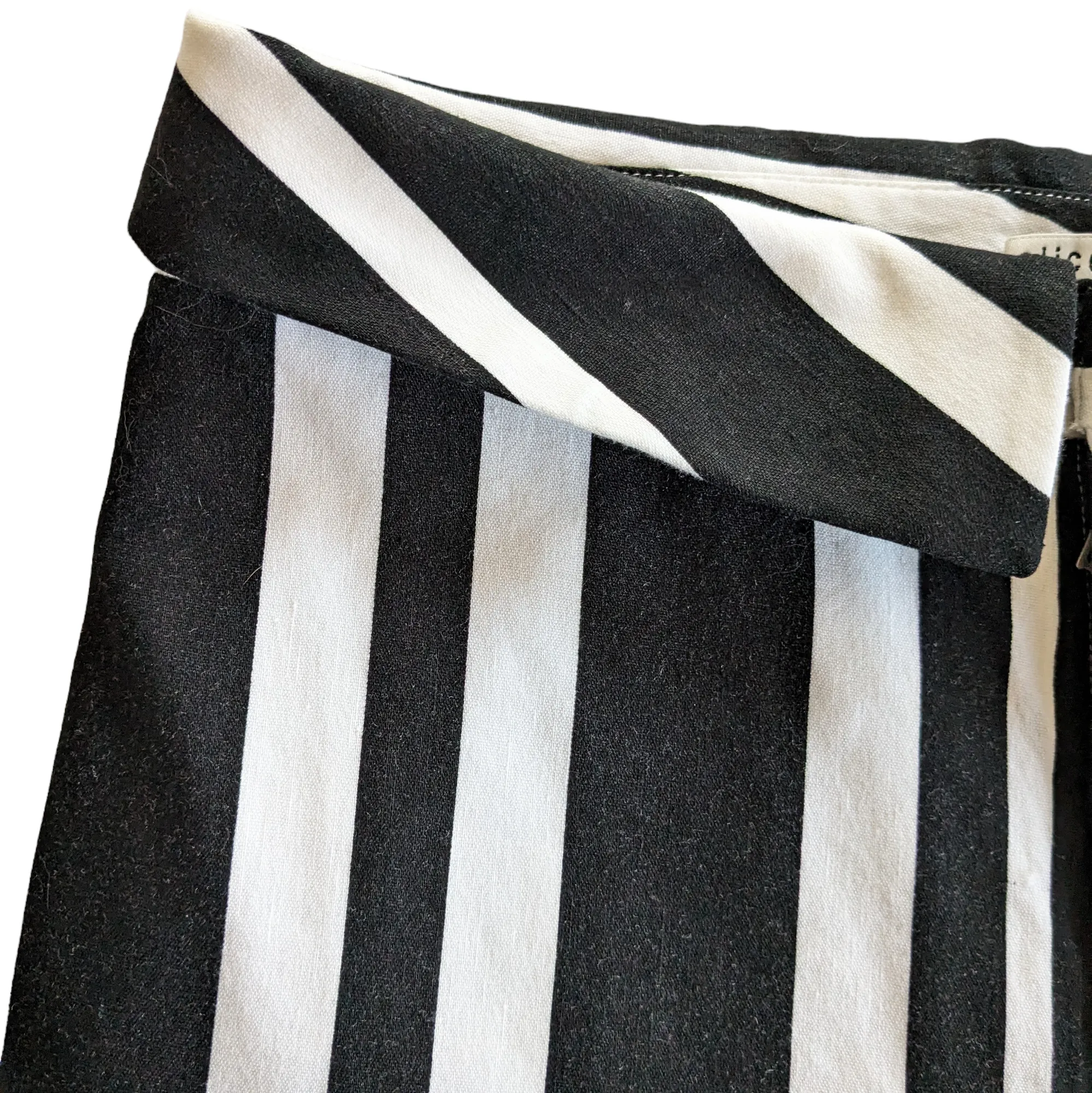 Alice   Olivia Striped Foldover Waist Pants Size 6