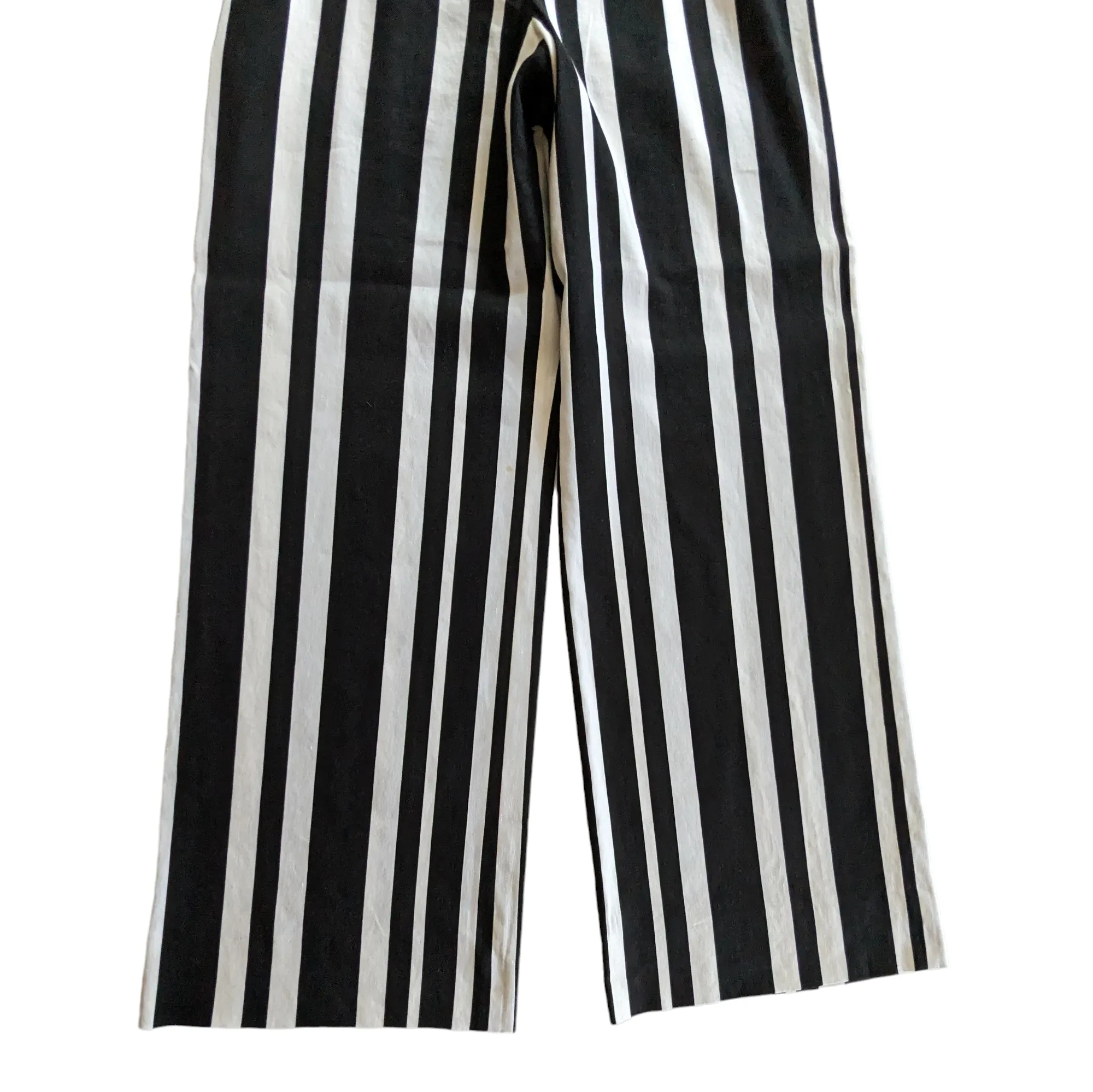 Alice   Olivia Striped Foldover Waist Pants Size 6