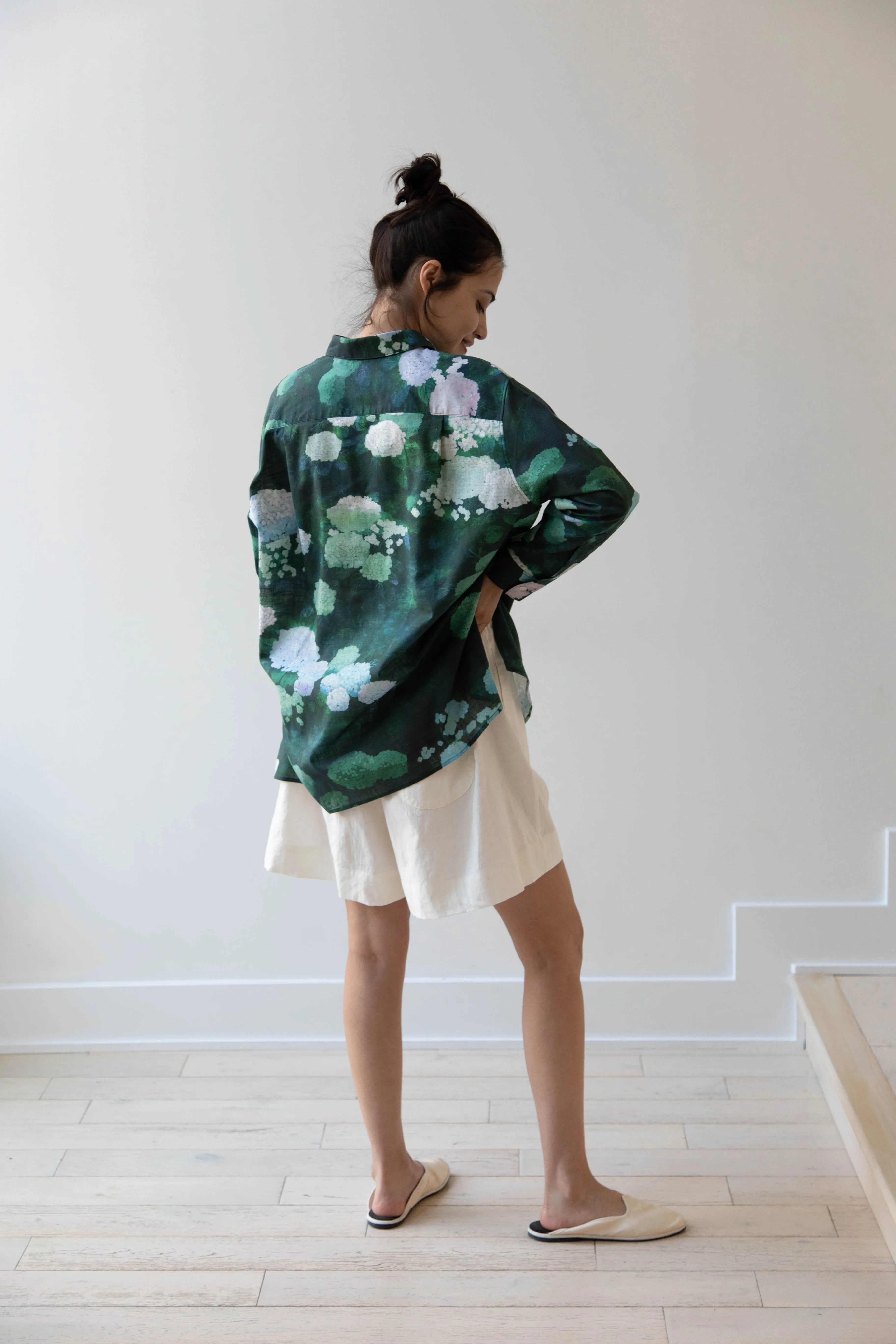 Aseedonclöud | Button Up Blouse in Ajisai