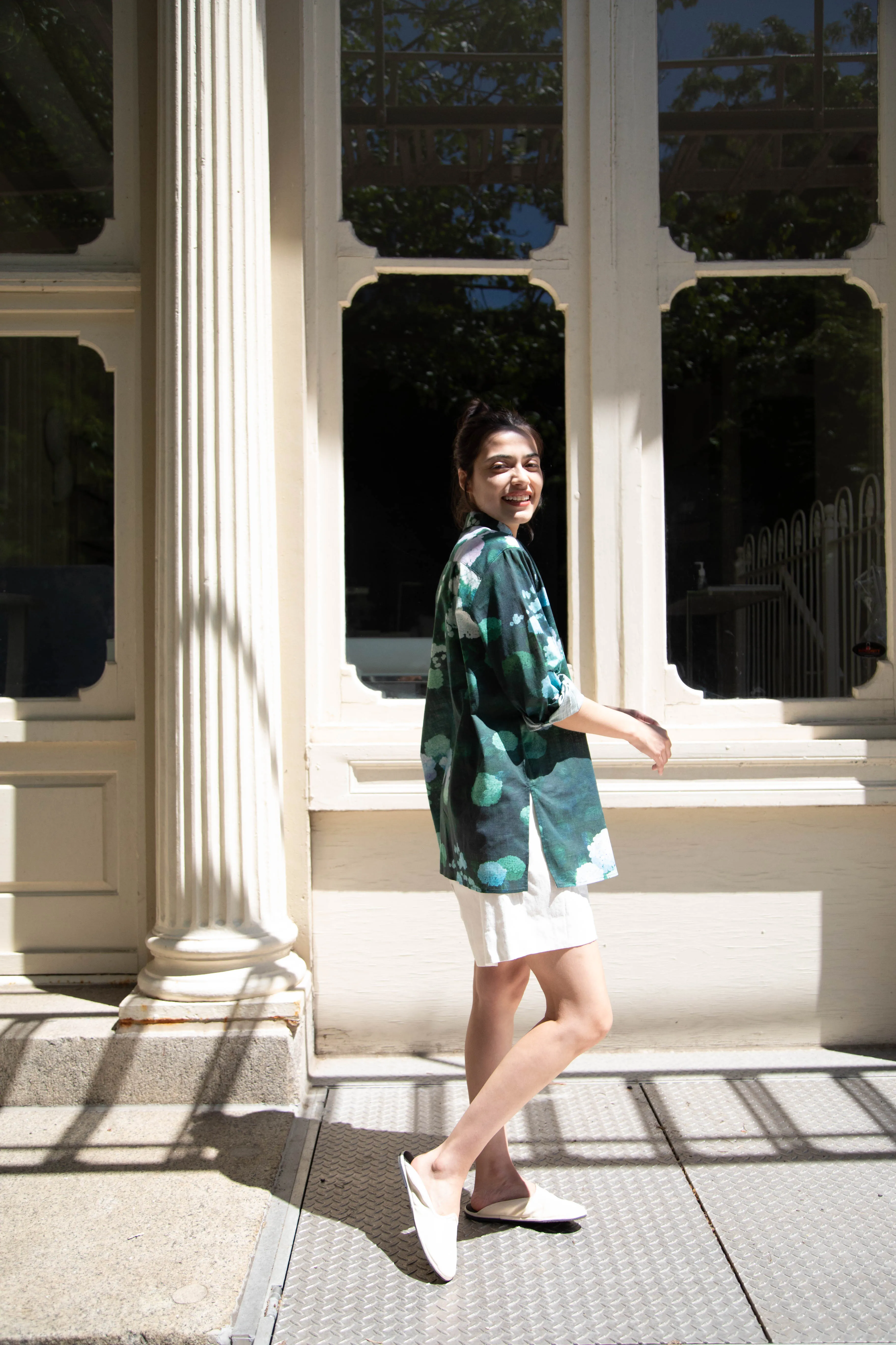 Aseedonclöud | Button Up Blouse in Ajisai