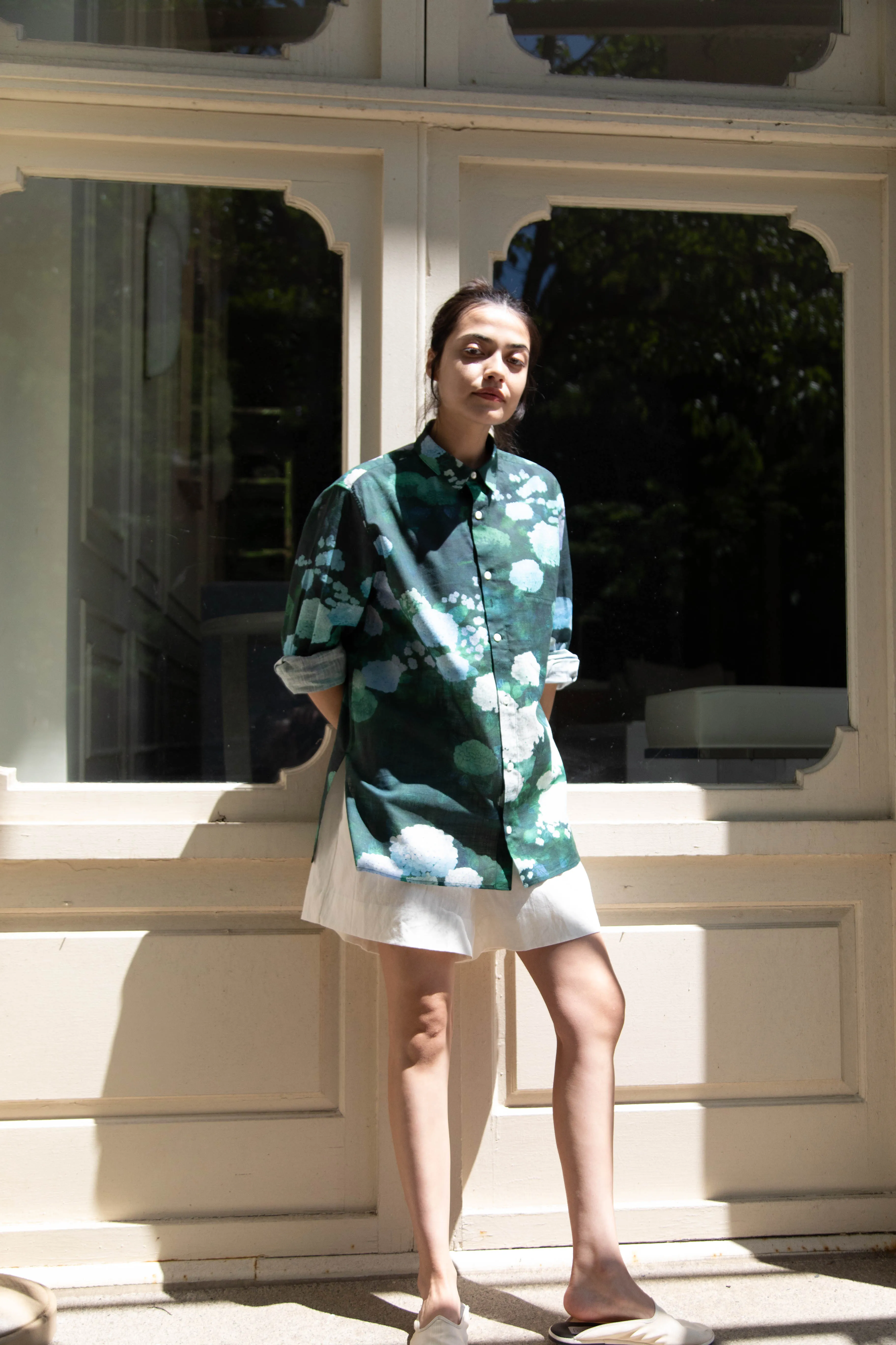 Aseedonclöud | Button Up Blouse in Ajisai