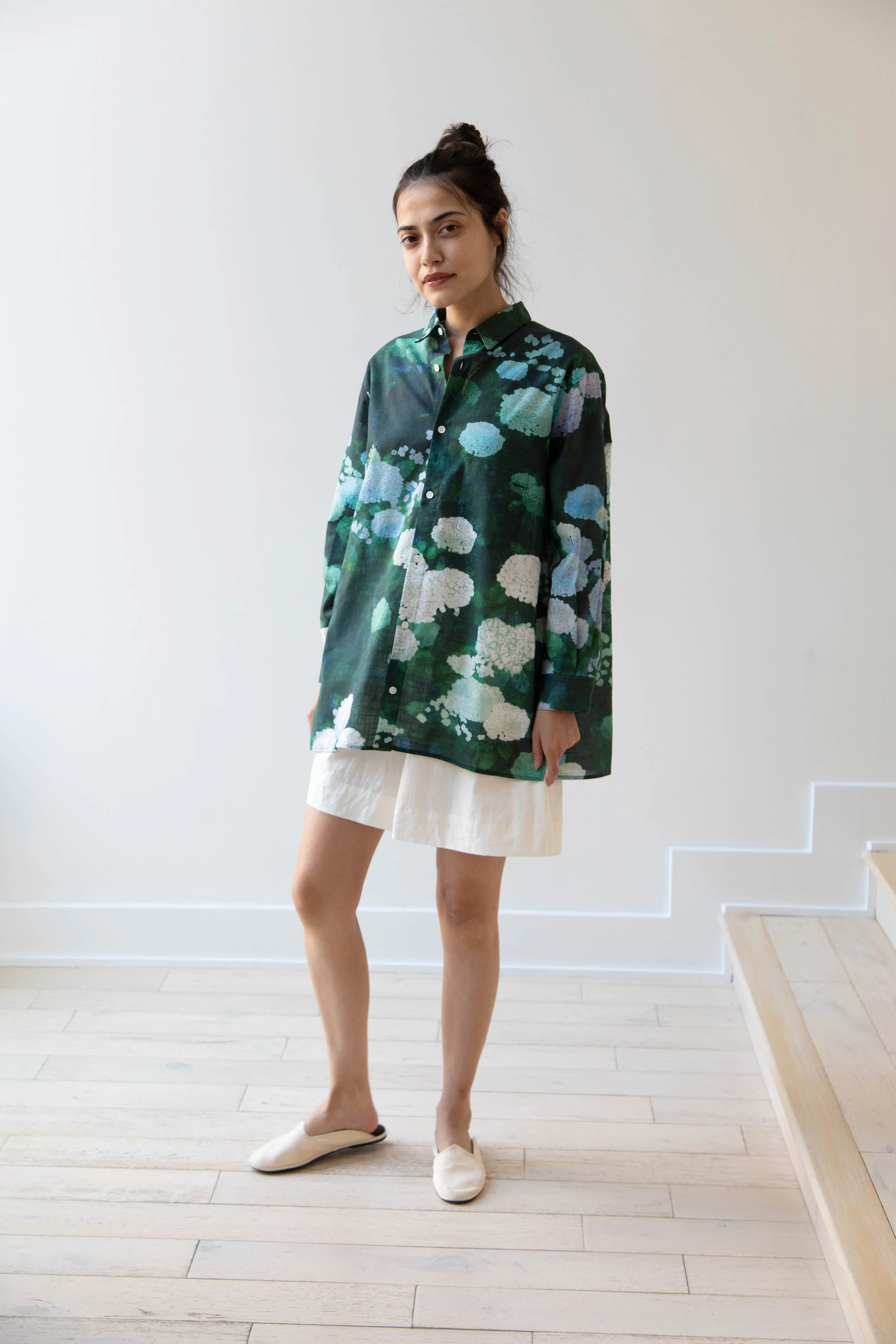 Aseedonclöud | Button Up Blouse in Ajisai