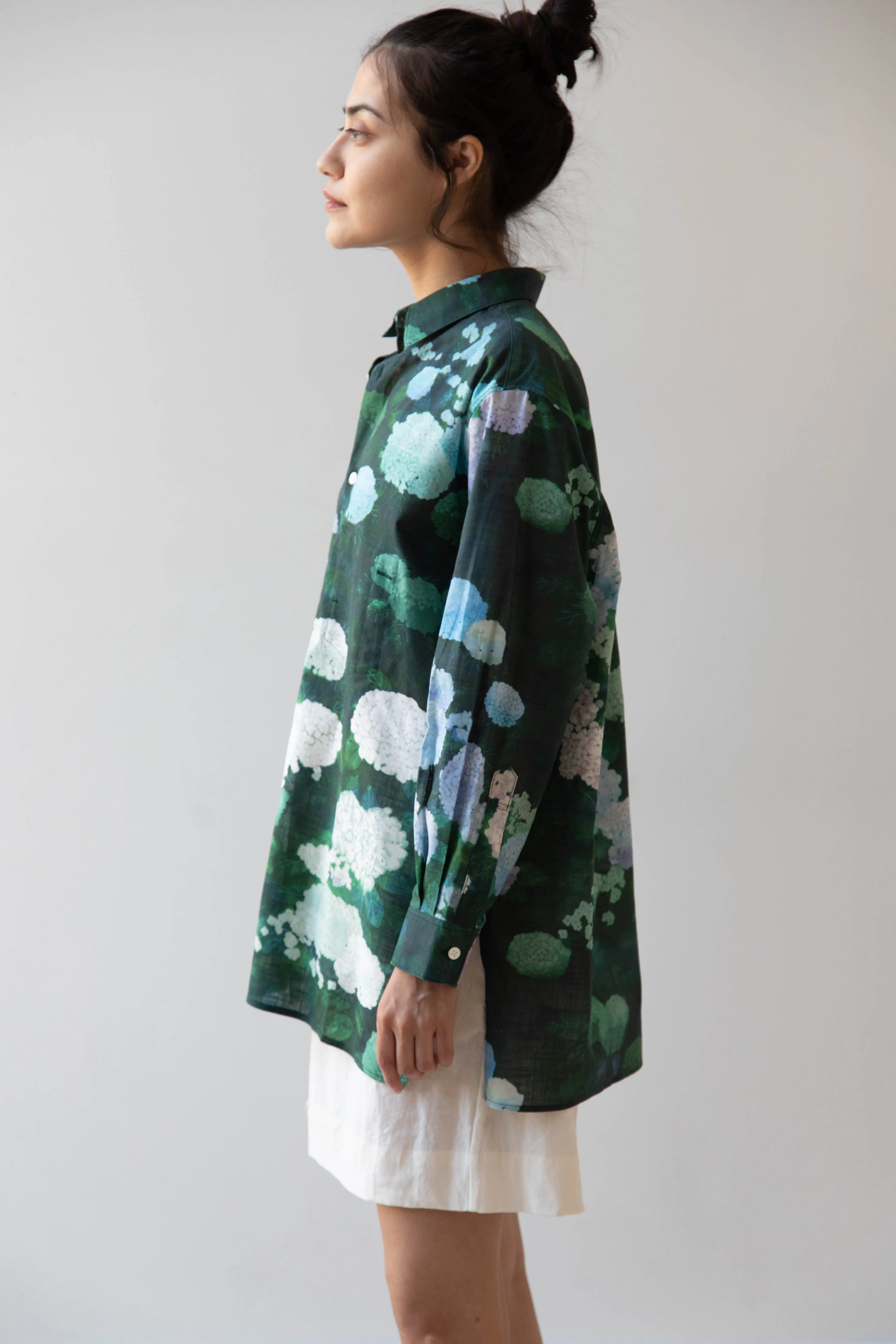 Aseedonclöud | Button Up Blouse in Ajisai