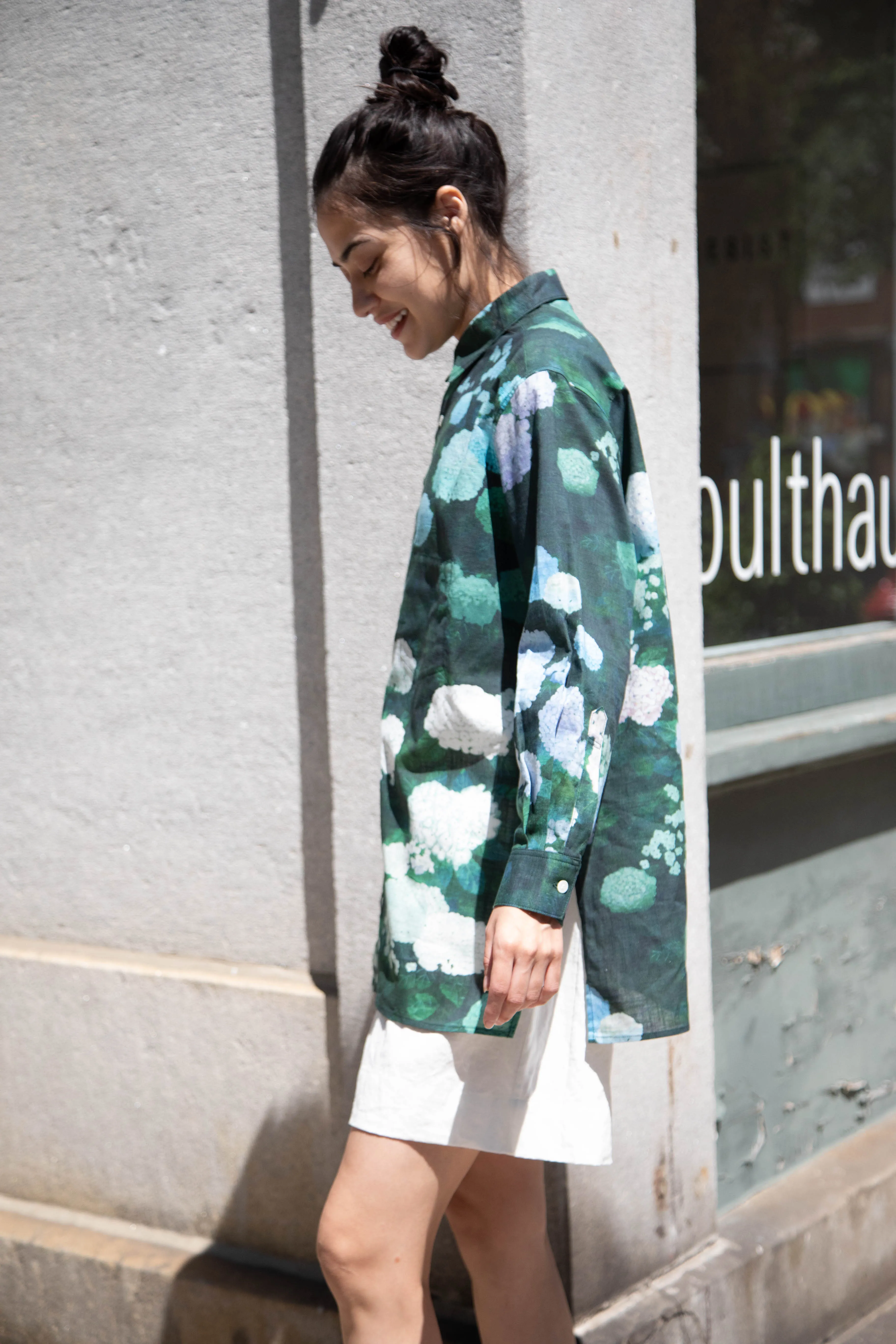 Aseedonclöud | Button Up Blouse in Ajisai