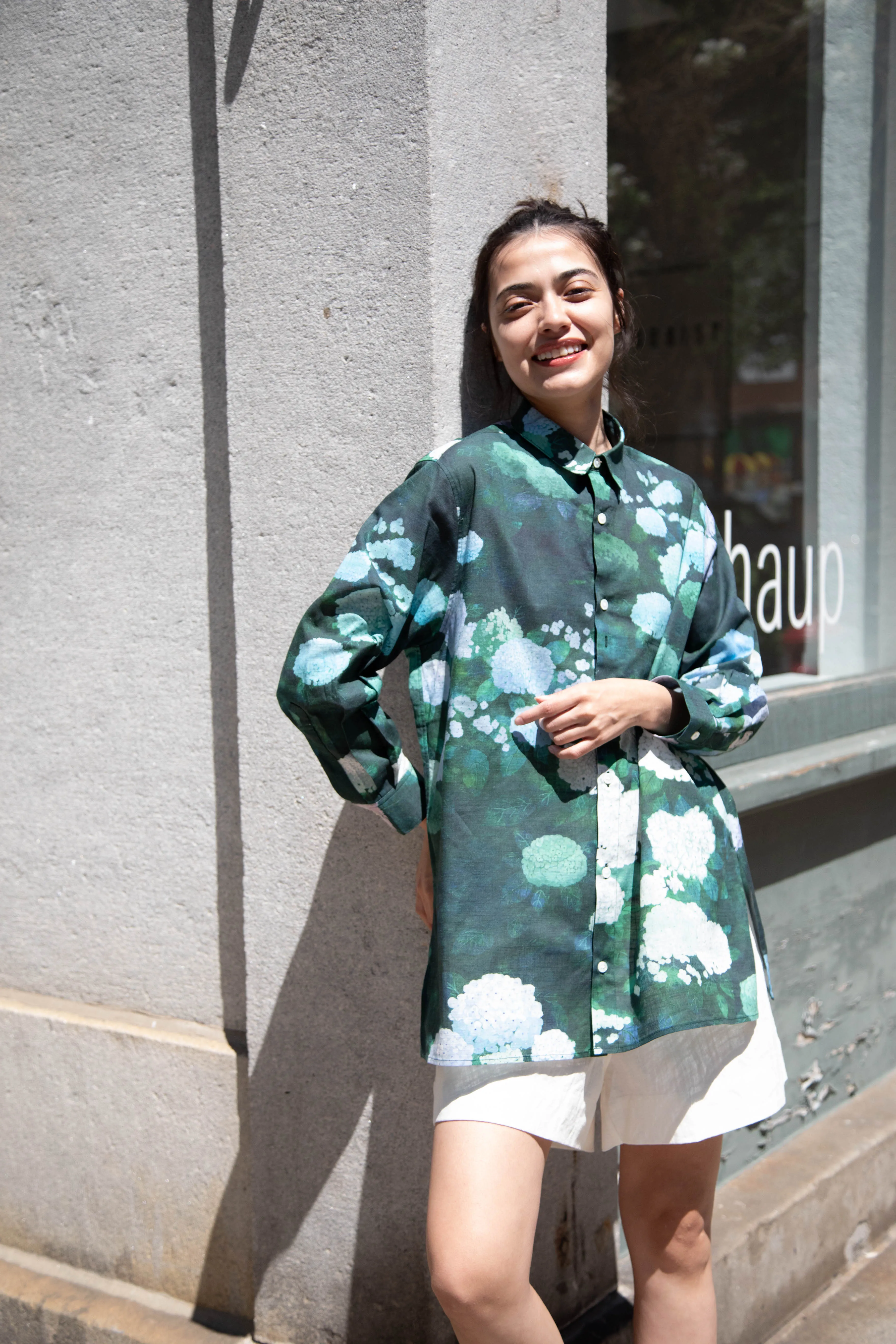 Aseedonclöud | Button Up Blouse in Ajisai
