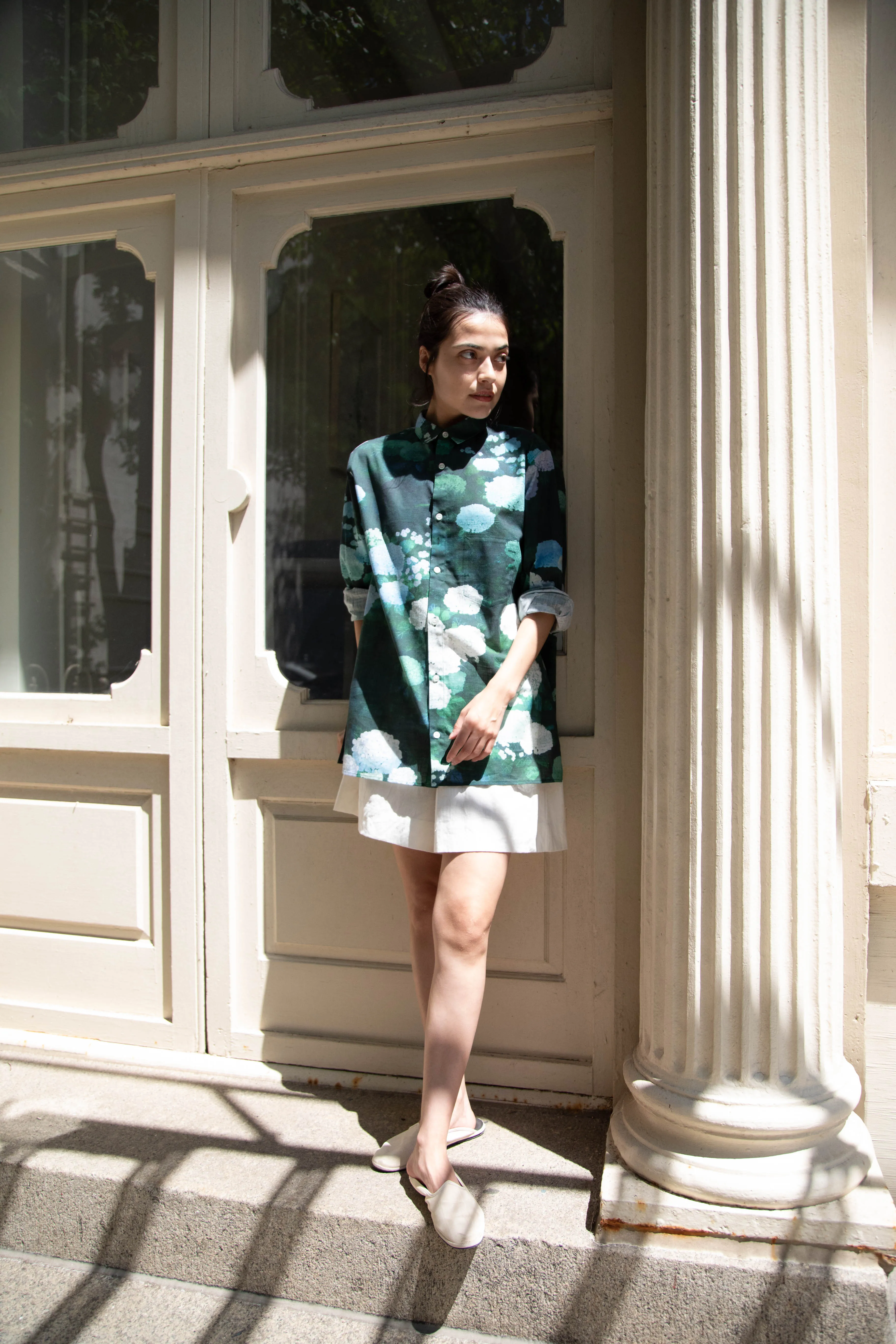 Aseedonclöud | Button Up Blouse in Ajisai