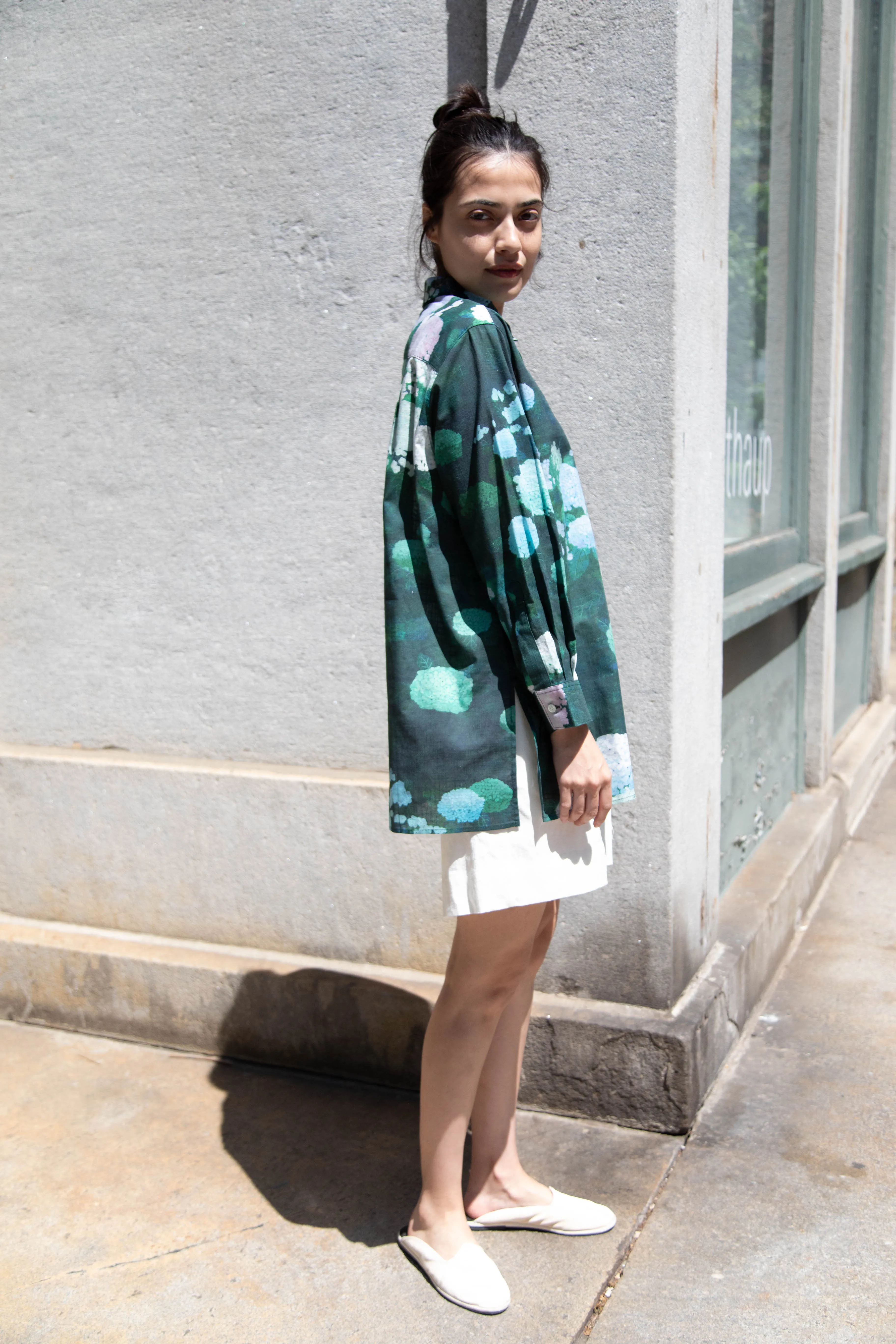 Aseedonclöud | Button Up Blouse in Ajisai