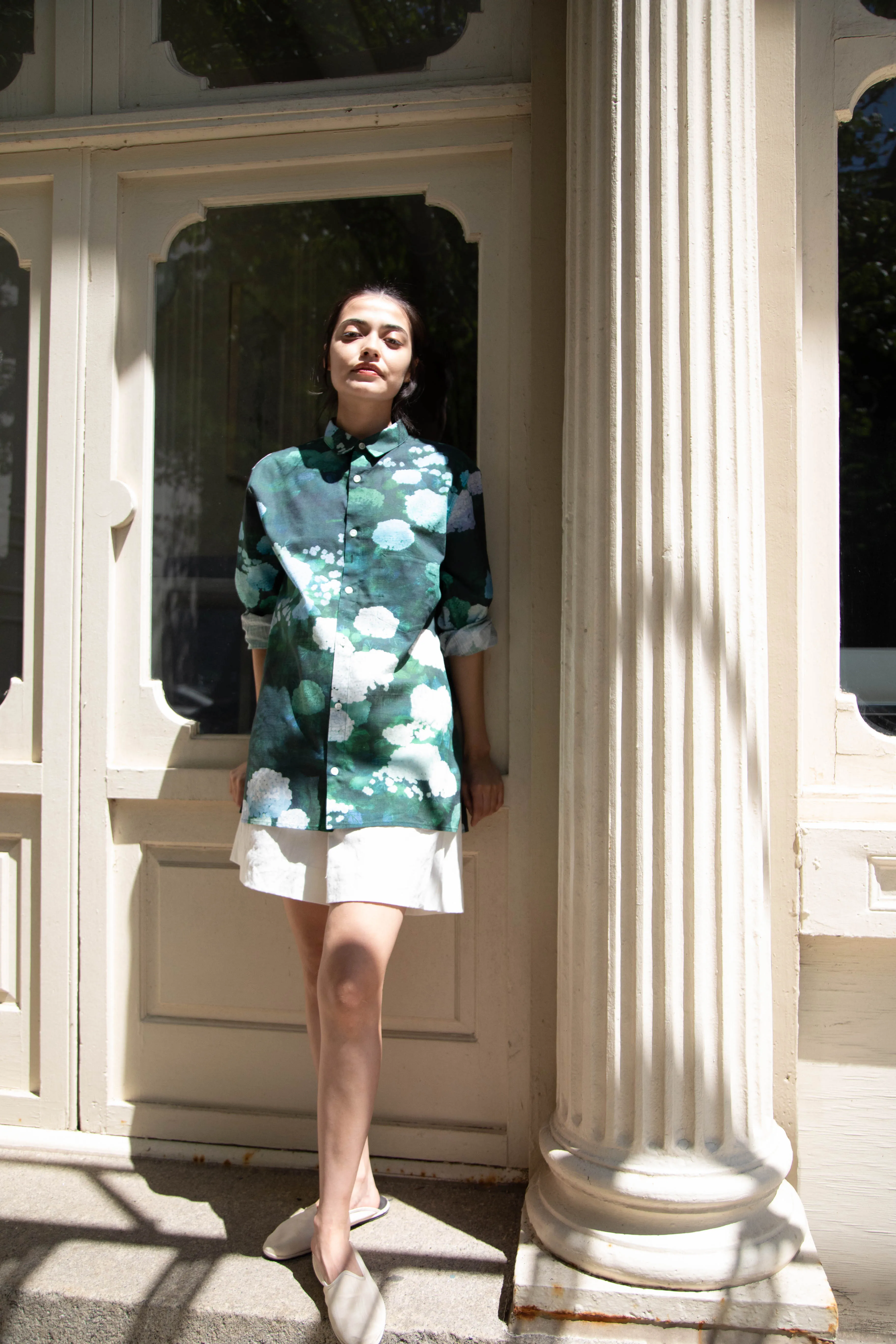 Aseedonclöud | Button Up Blouse in Ajisai