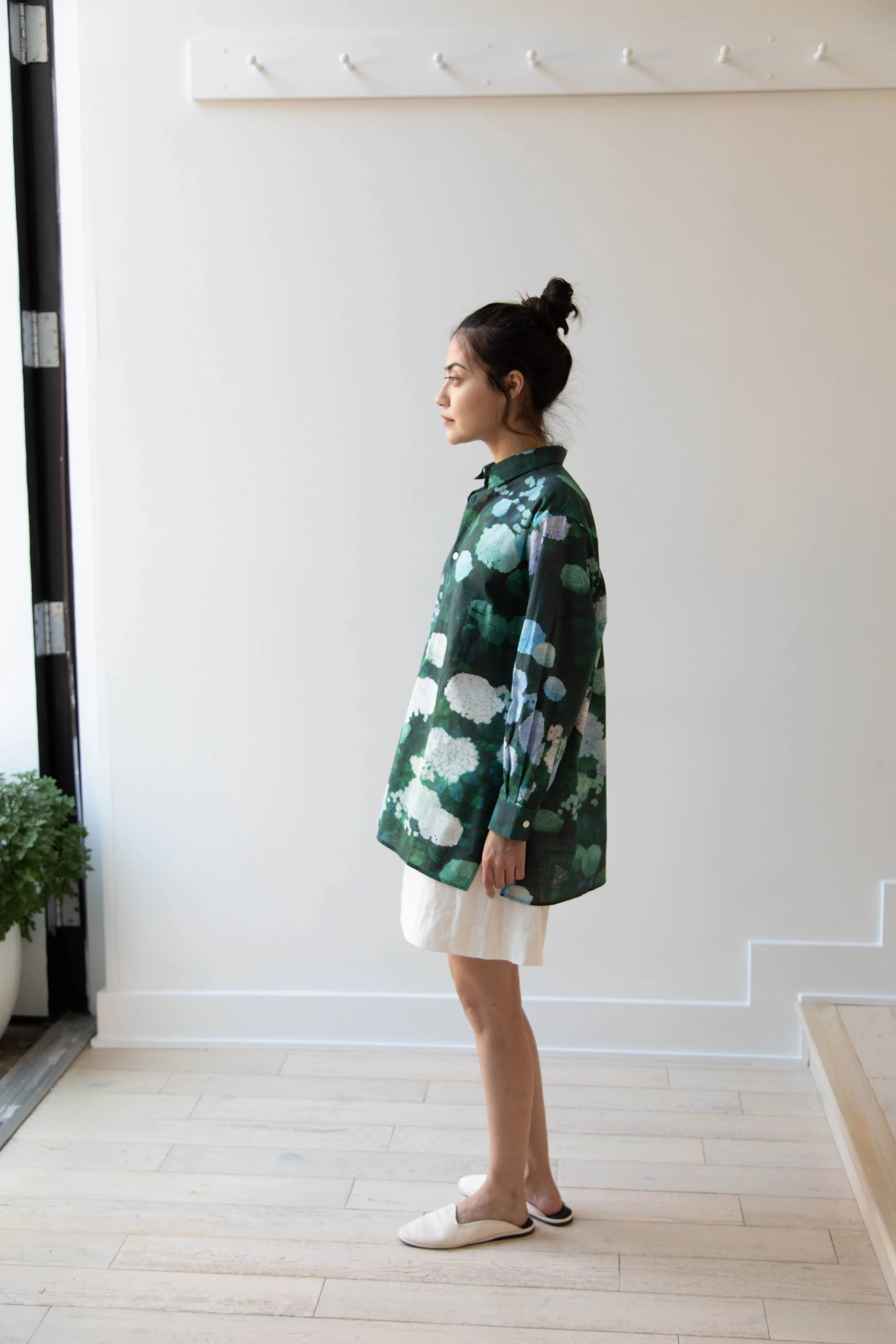 Aseedonclöud | Button Up Blouse in Ajisai