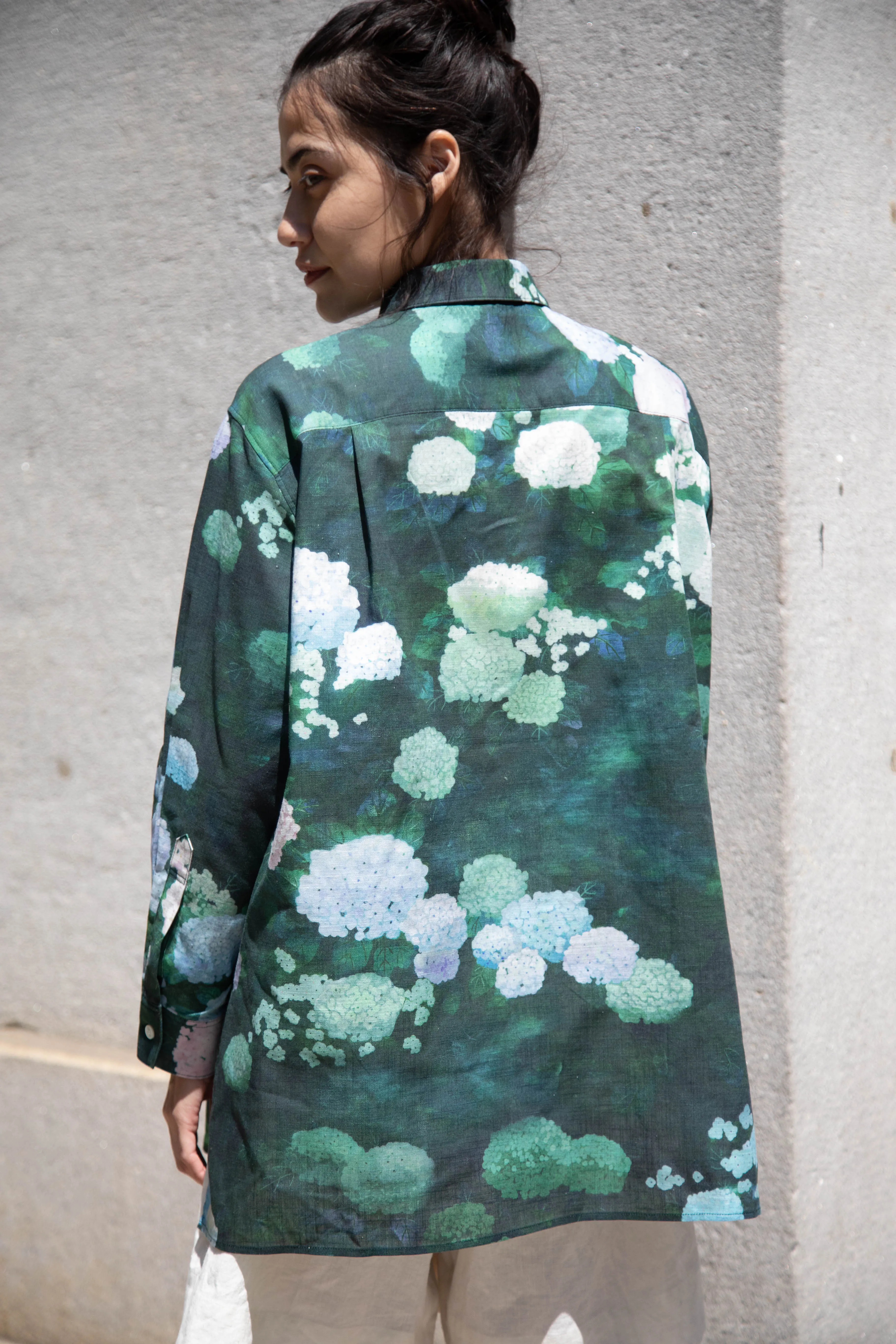 Aseedonclöud | Button Up Blouse in Ajisai