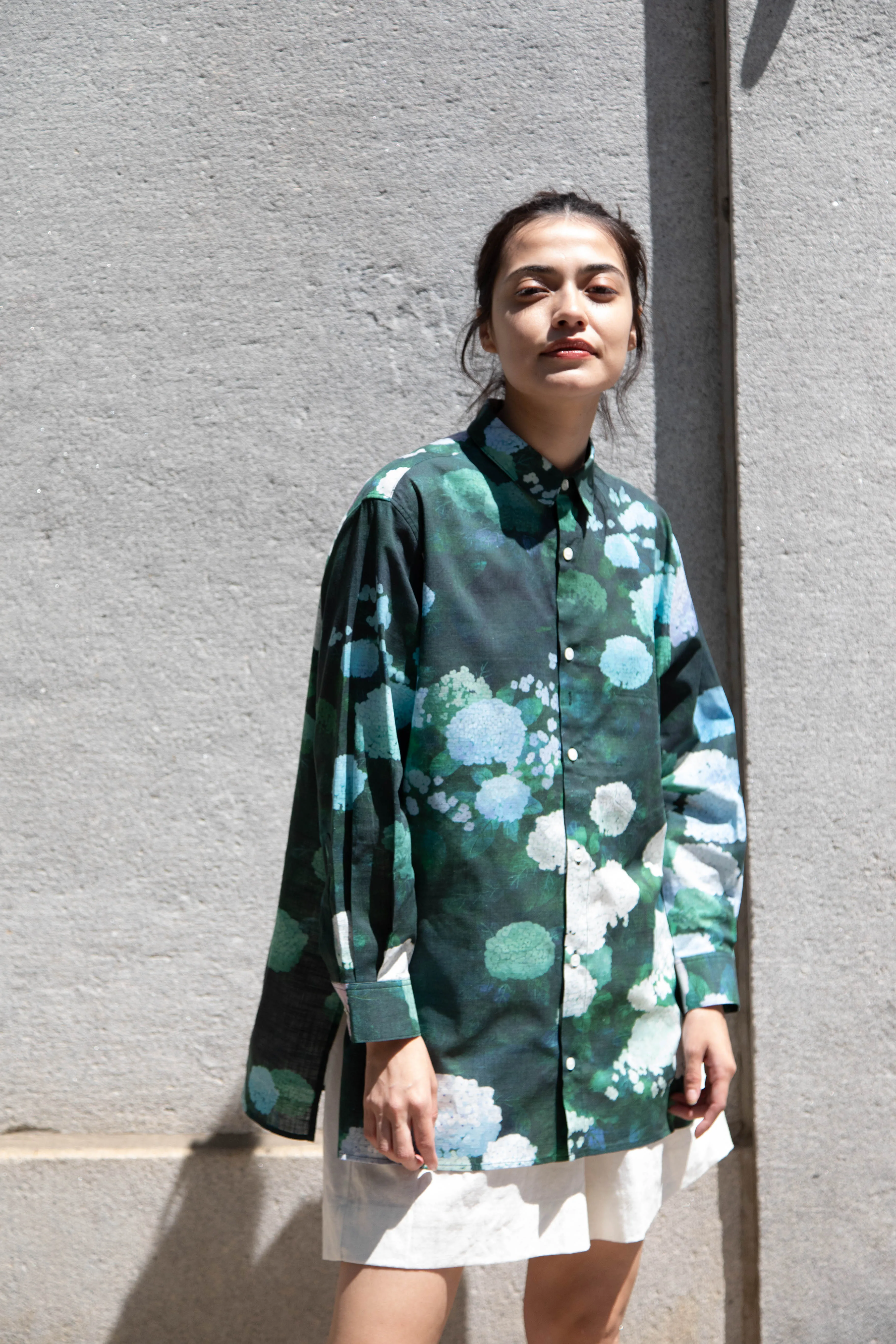 Aseedonclöud | Button Up Blouse in Ajisai
