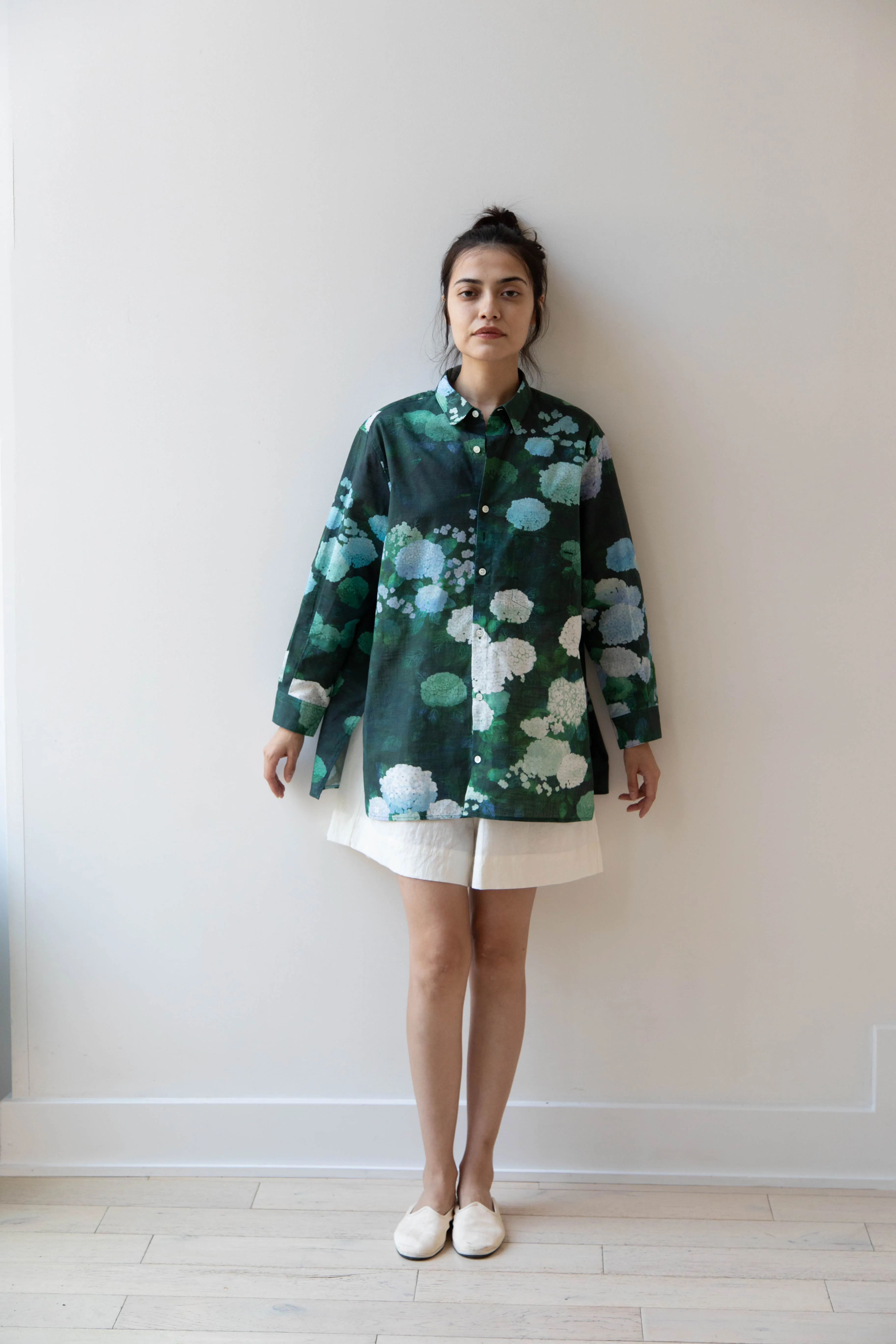 Aseedonclöud | Button Up Blouse in Ajisai