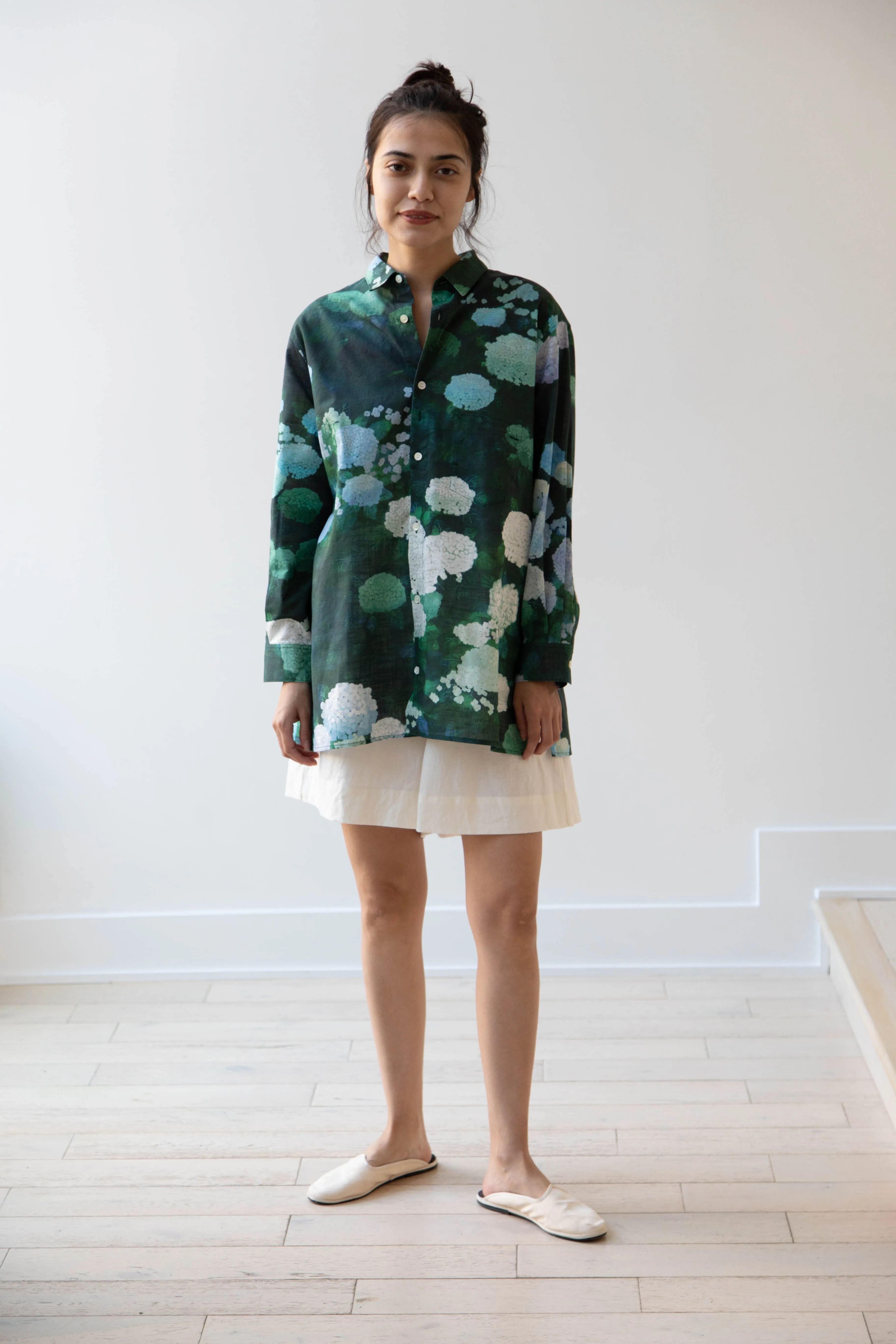 Aseedonclöud | Button Up Blouse in Ajisai