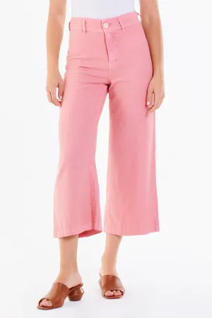 AUDREY SUPER HIGH RISE CROPPED WIDE LEG PANTS BLOSSOM