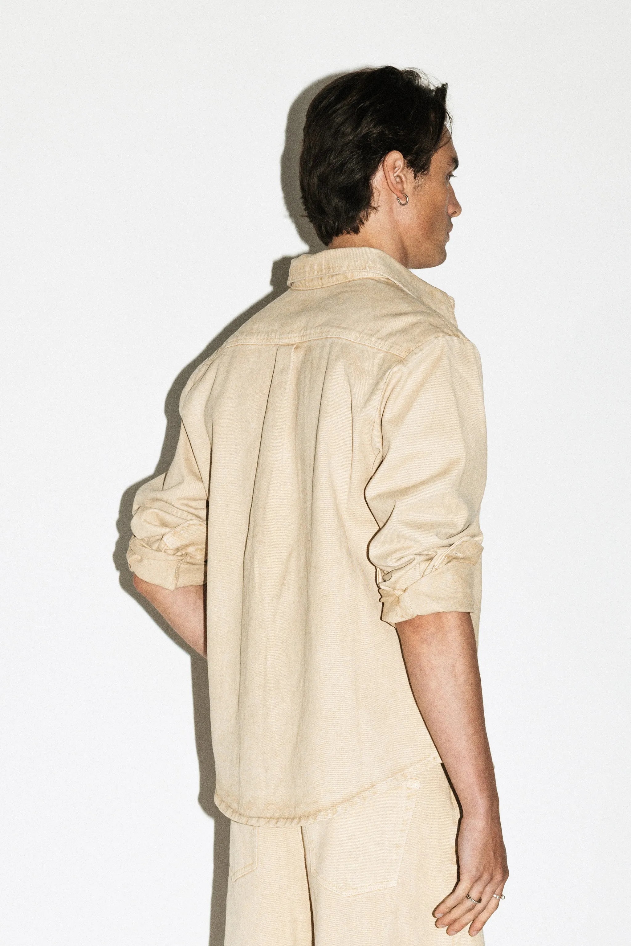 Beachwood Western Denim Shirt  |  Beige Rinse