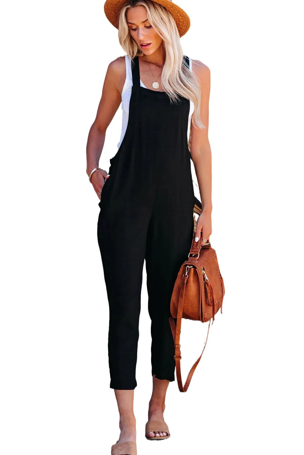 Black Linen Jumpsuit