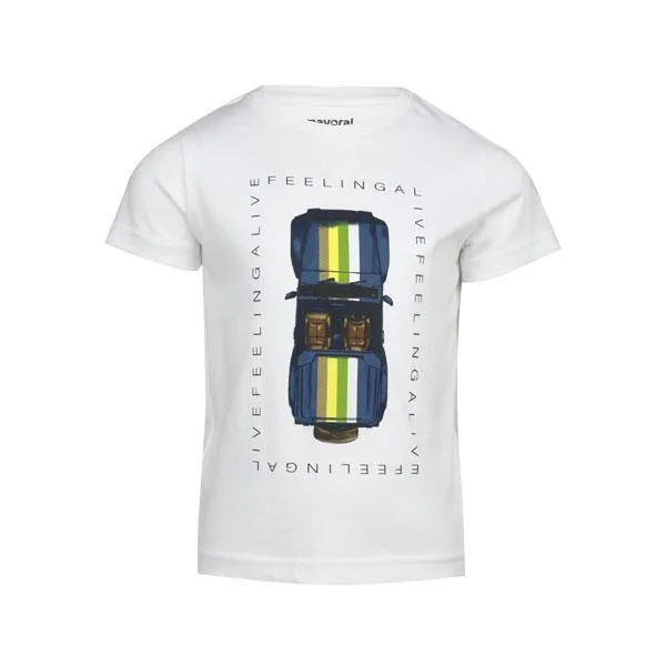 BOYS SHORT SLEEVE T-SHIRT - WHITE