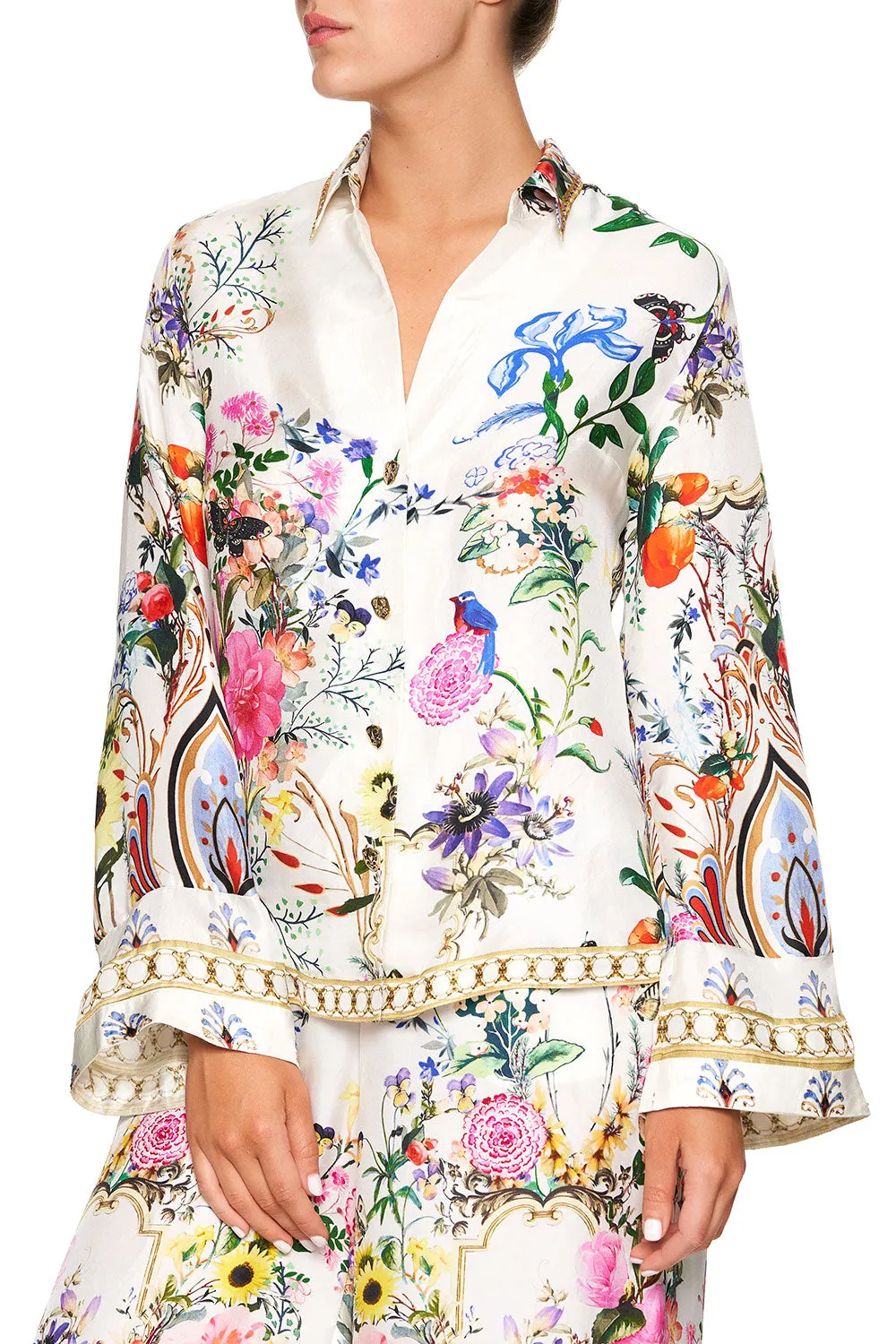BUTTON DOWN SHIRT WITH CONTRAST BOHEME