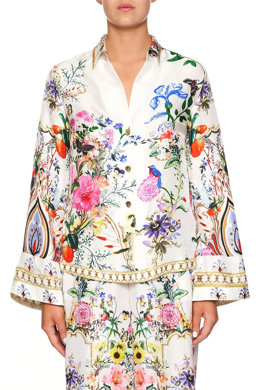 BUTTON DOWN SHIRT WITH CONTRAST BOHEME