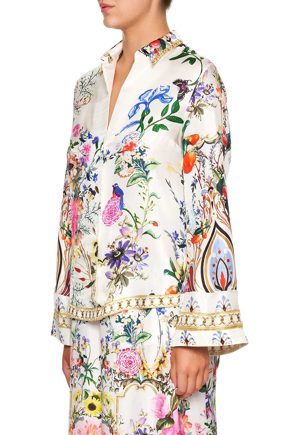 BUTTON DOWN SHIRT WITH CONTRAST BOHEME