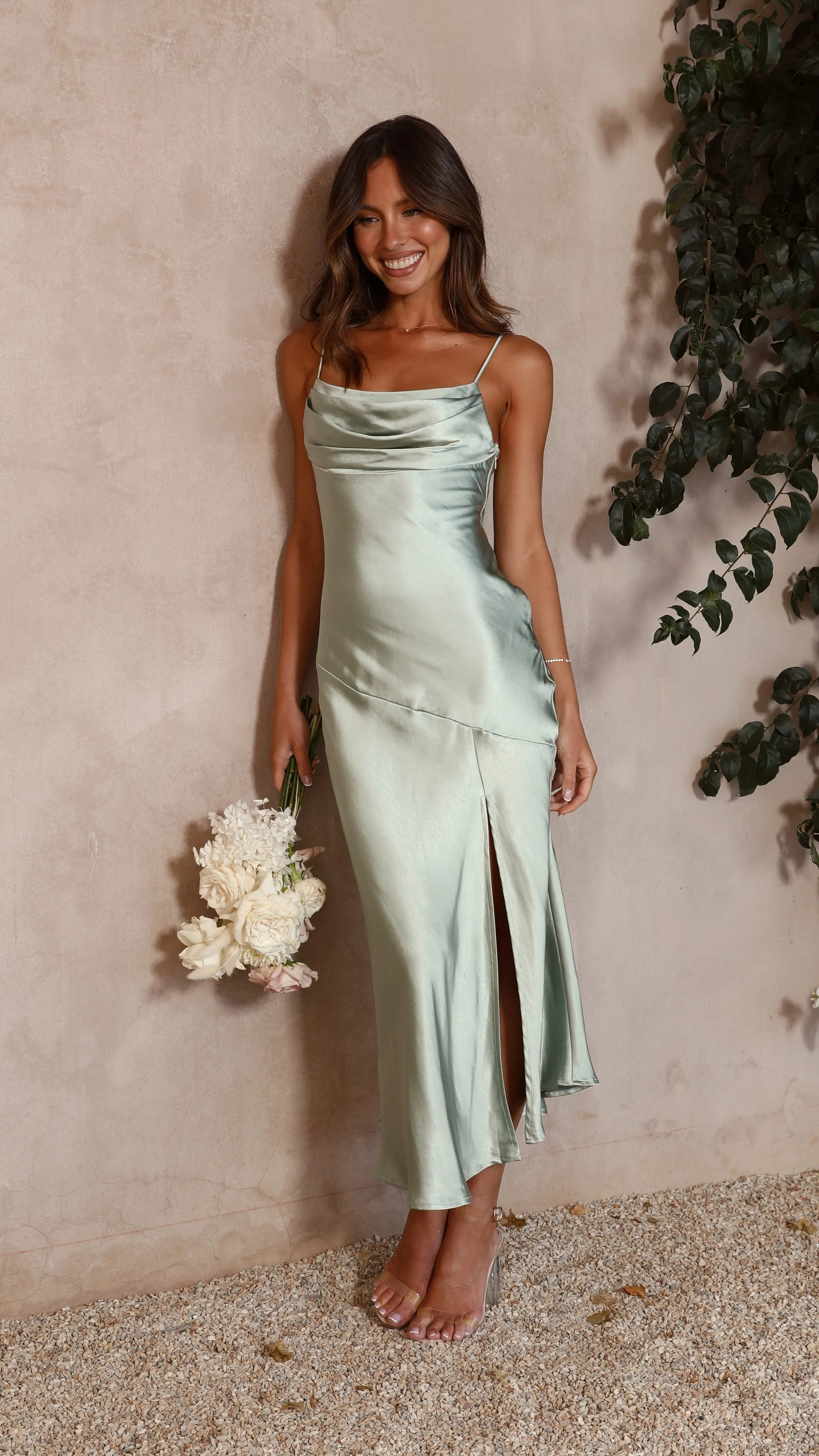 Celina Midi Dress - Sage