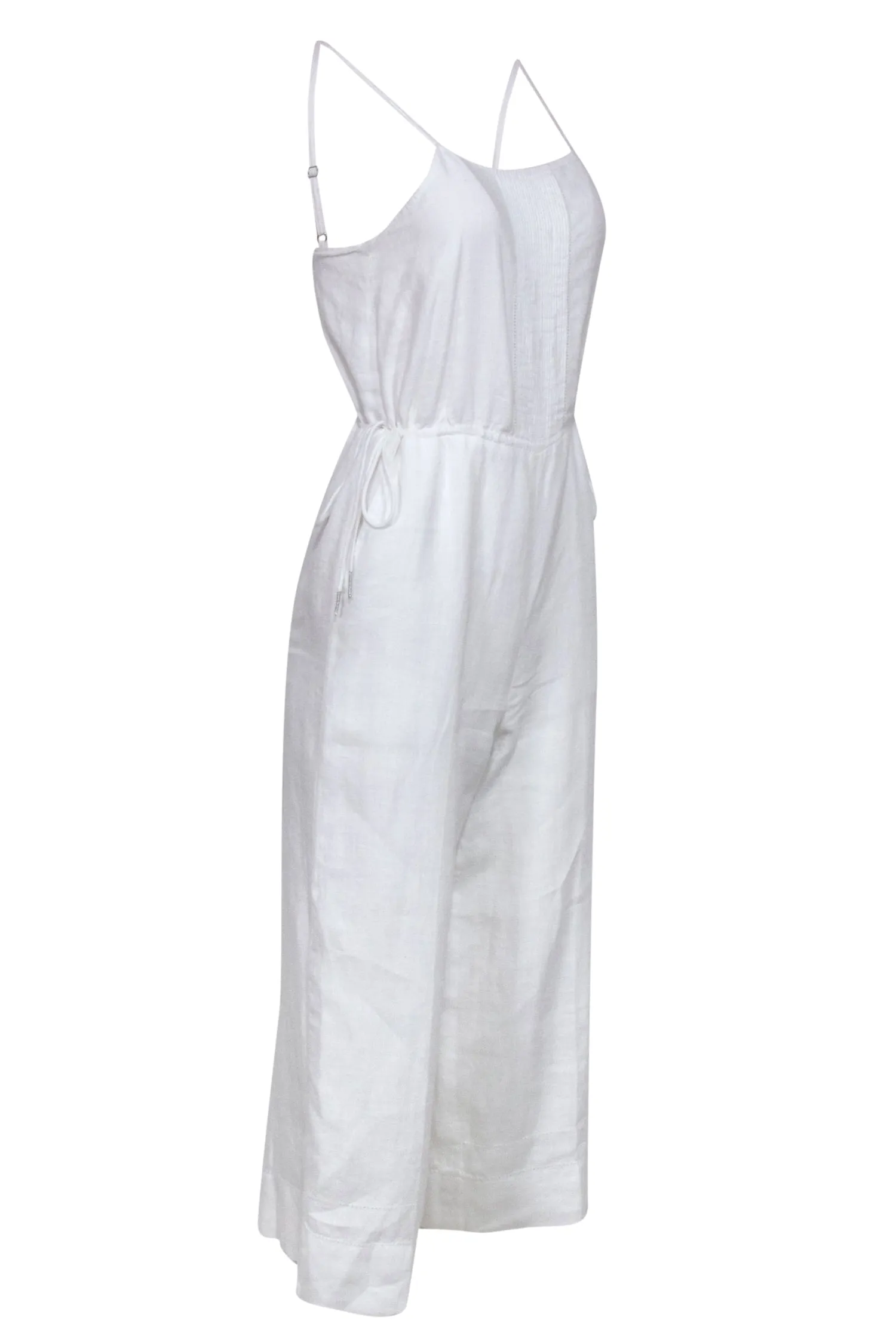 Club Monaco - Ivory Sleeveless Drawstring Jumpsuit Sz 2