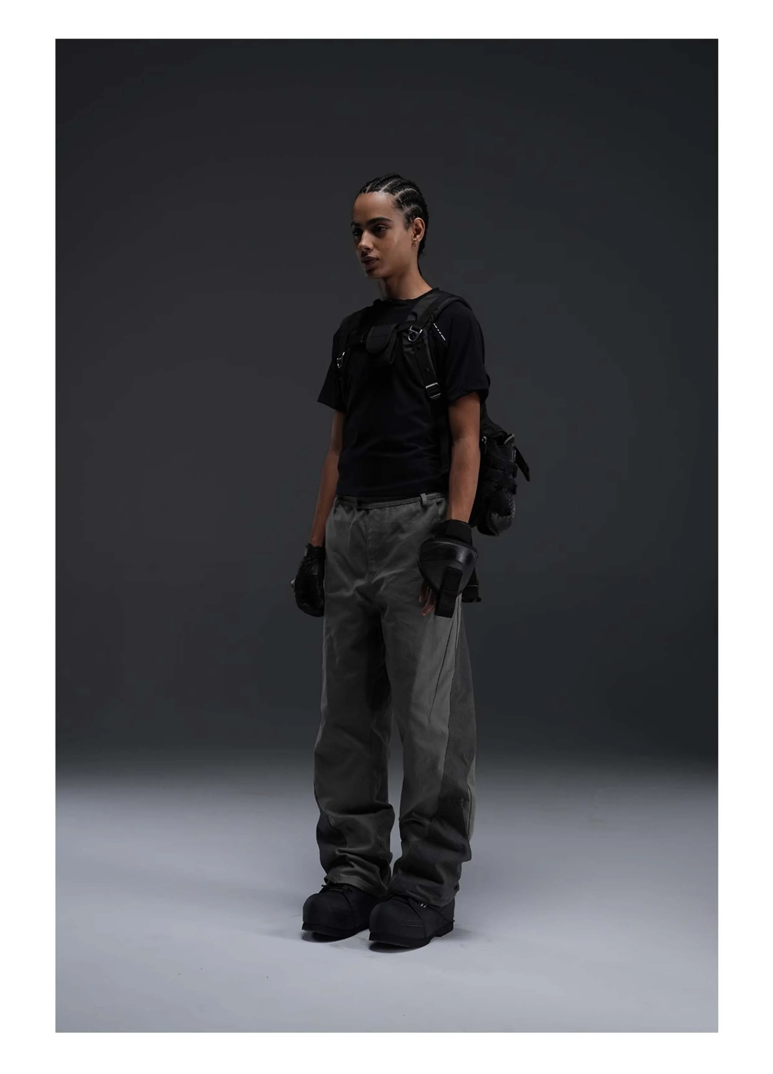 Colorblock Casual Pants
