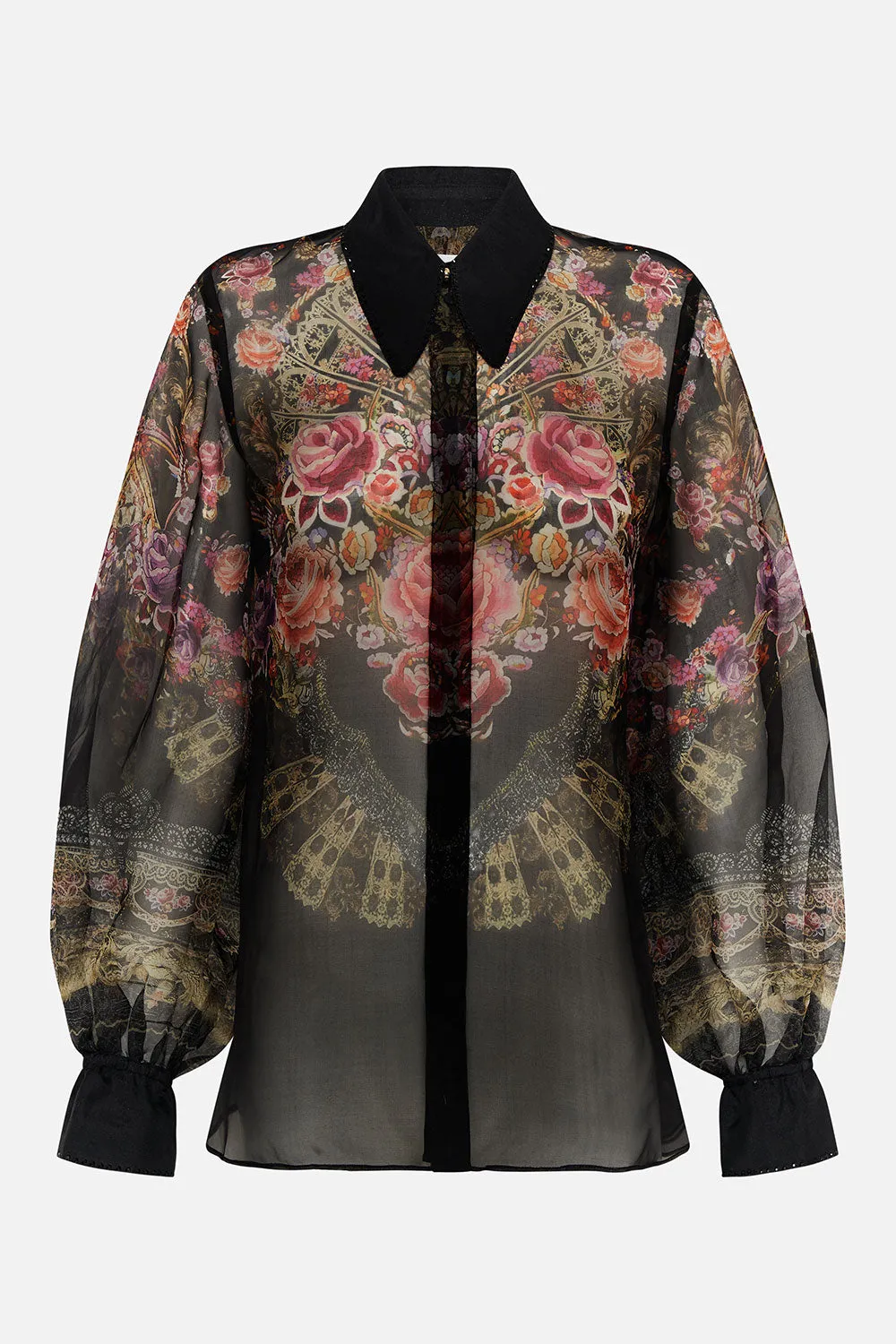 CURVED COLLAR BLOUSE DANCE WITH DUENDE