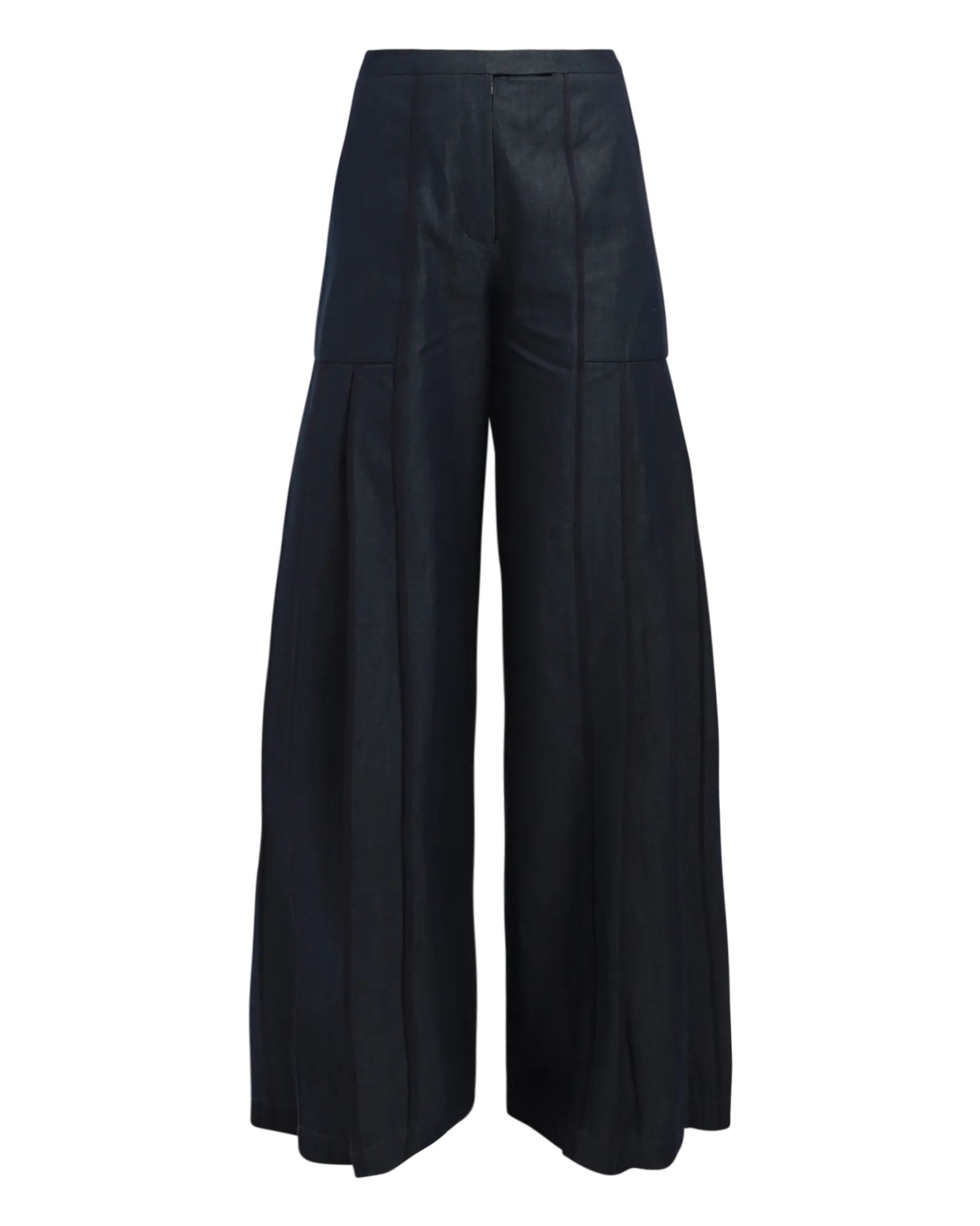 Denim Panelled Binding Trousers