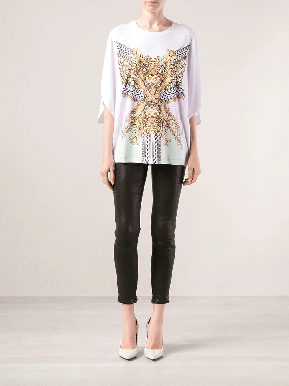 Dolman Sleeve Print T-Shirt