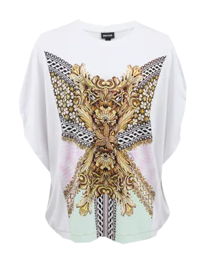 Dolman Sleeve Print T-Shirt