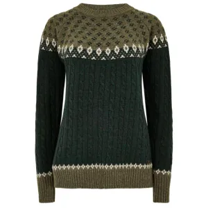 Dubarry Thornfield Fairisle Ladies Knit Jumper - Olive