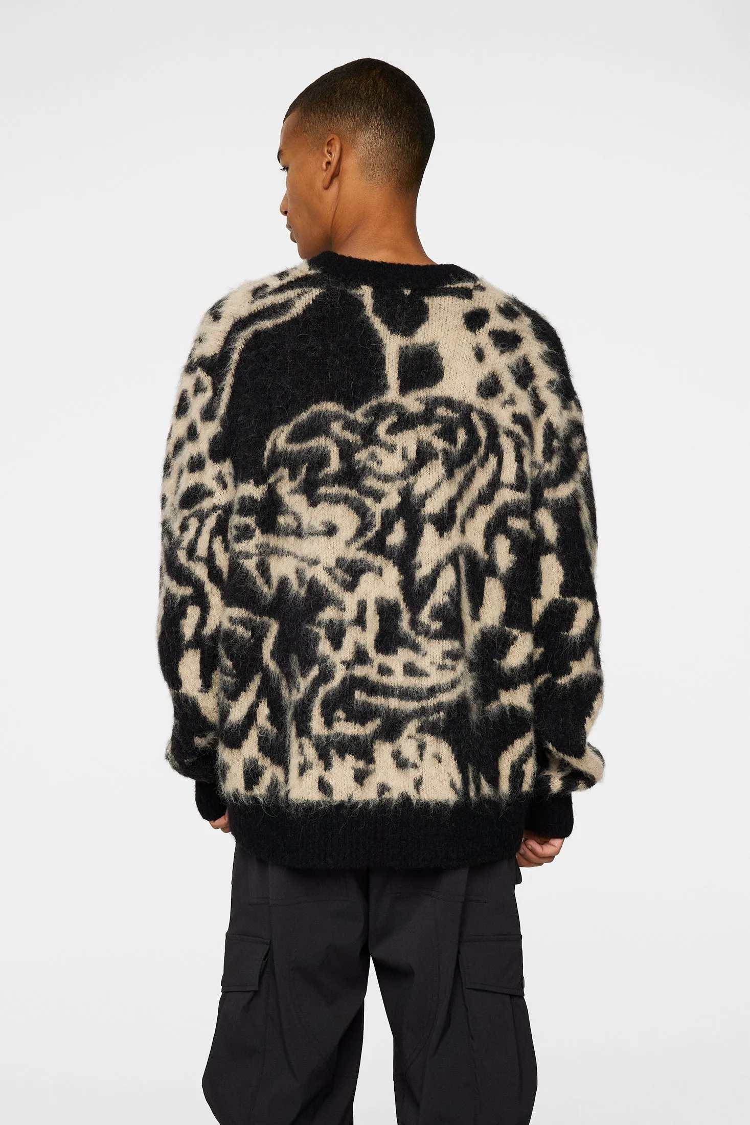 Falkor Jacquard Knit Sweater / Black