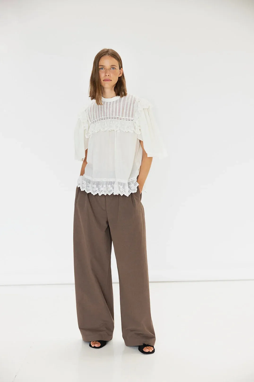 Gamma Blouse in Chalk