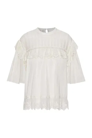 Gamma Blouse in Chalk