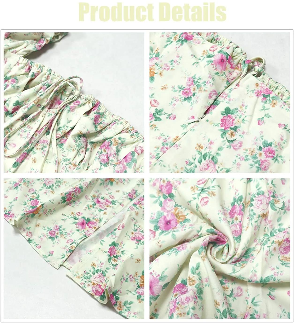 Good Better Dress Yellow  Elegant Floral Print Puff Sleeve Maxi Dress
