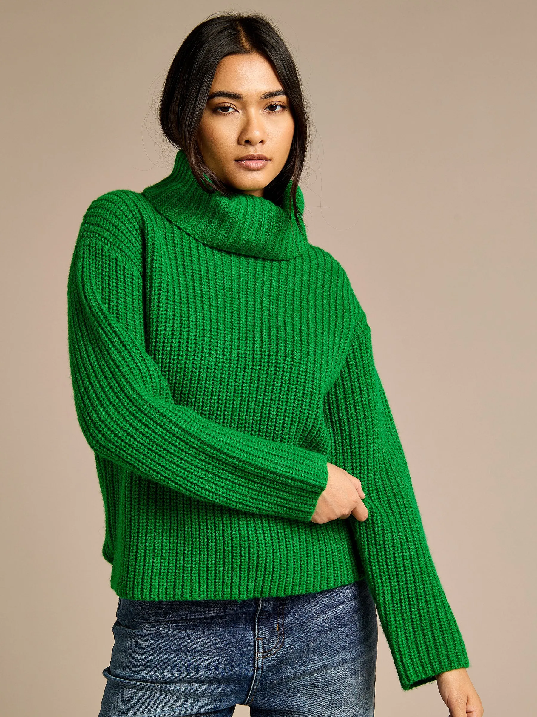 GWD Oakleigh Chunky Knit High Neck Jumper