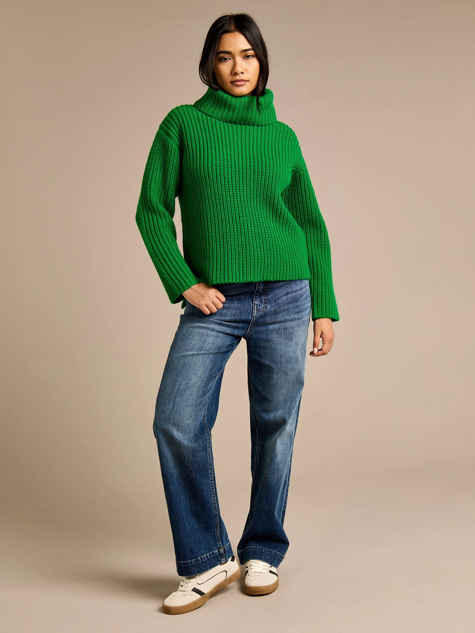 GWD Oakleigh Chunky Knit High Neck Jumper