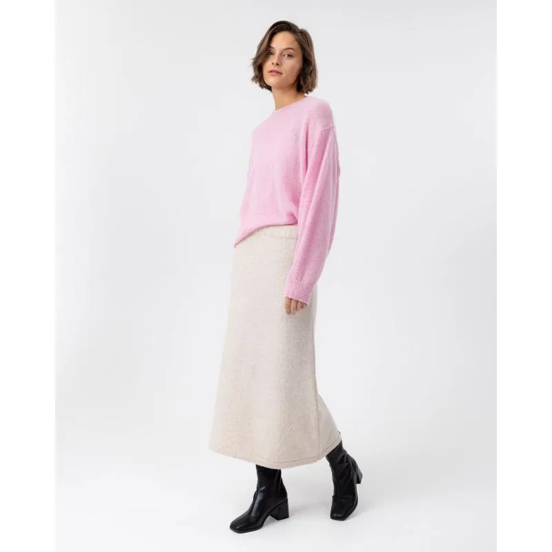 Holebrook Elizabeth Alpaca Ladies Crew Neck Jumper - Light Pink