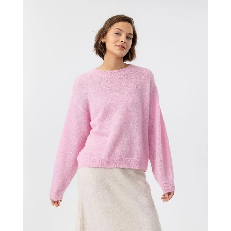 Holebrook Elizabeth Alpaca Ladies Crew Neck Jumper - Light Pink