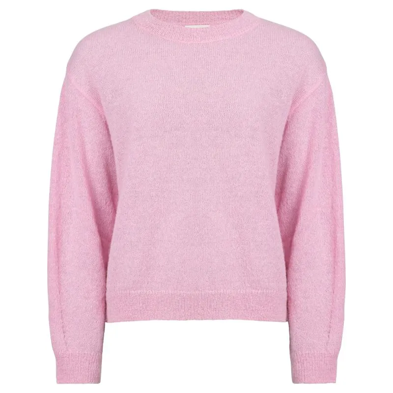 Holebrook Elizabeth Alpaca Ladies Crew Neck Jumper - Light Pink