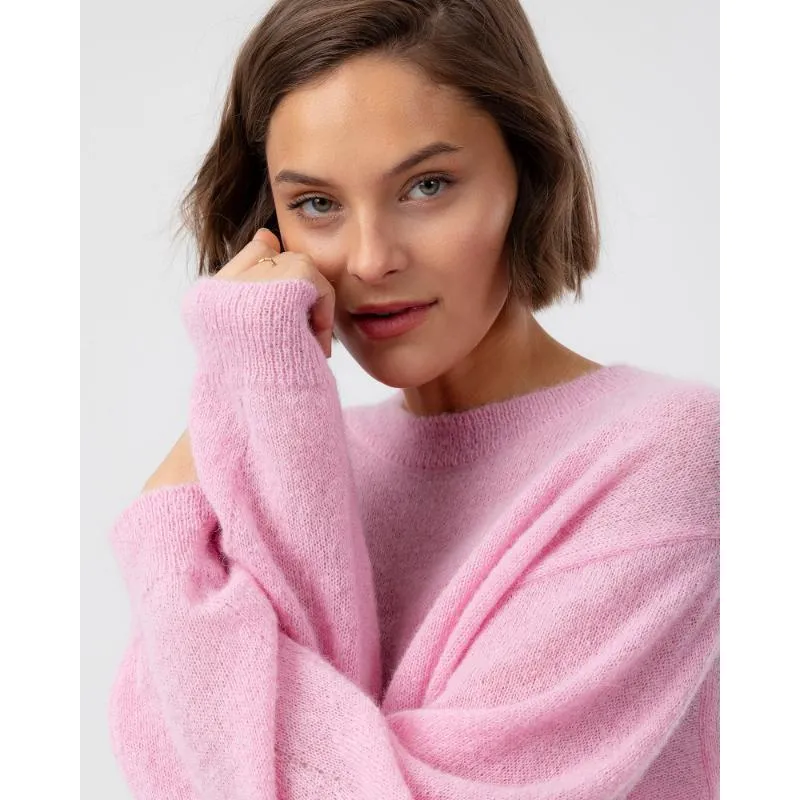 Holebrook Elizabeth Alpaca Ladies Crew Neck Jumper - Light Pink