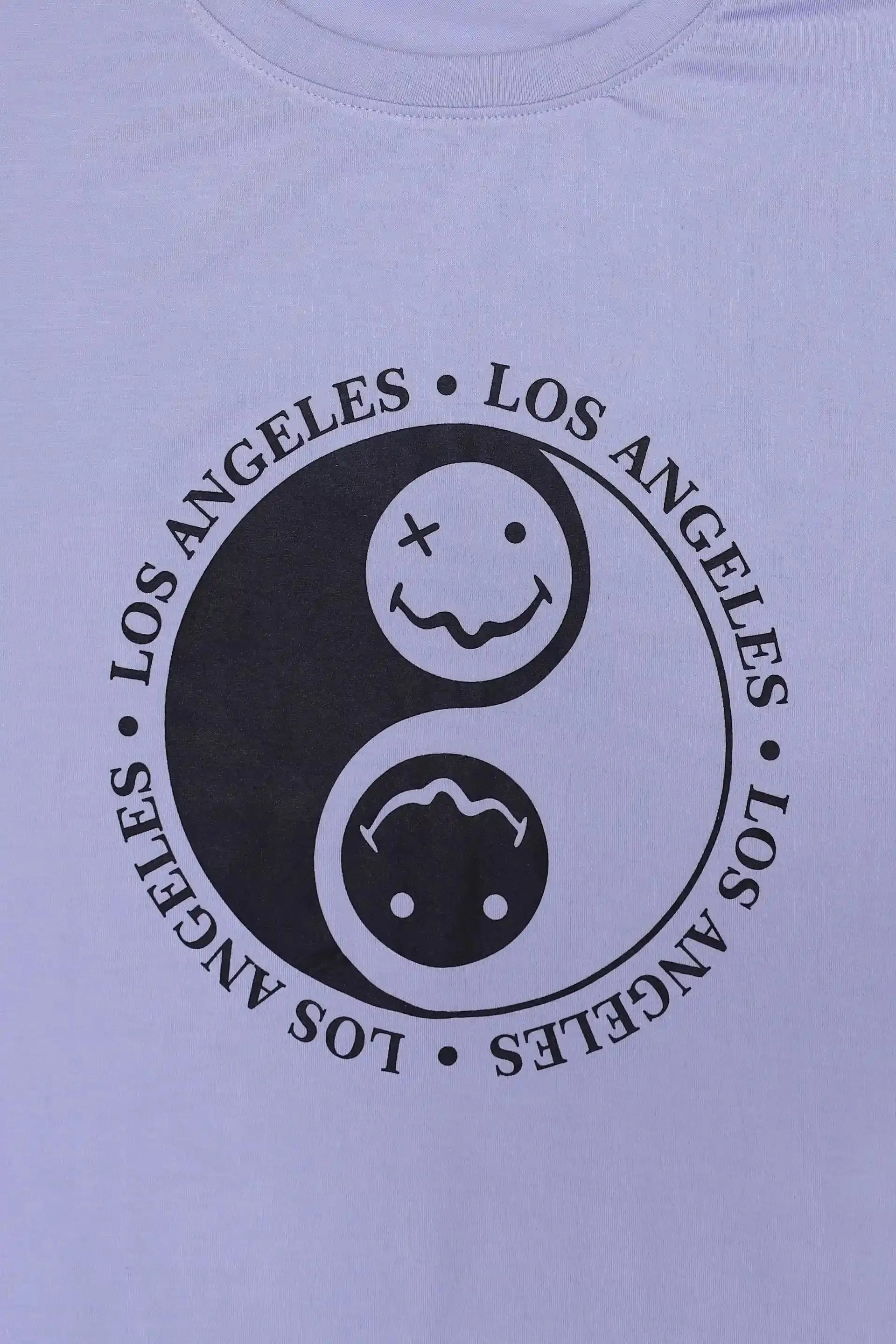 Ice Blue Printed T-Shirt